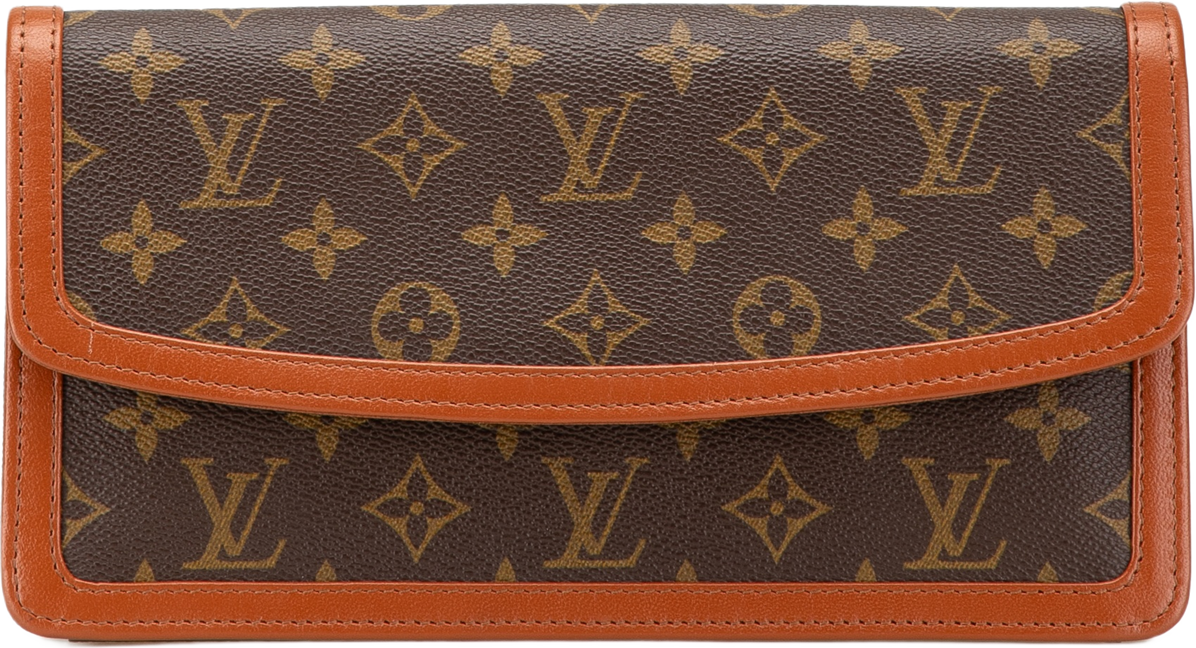 Louis Vuitton Monogram Pochette Dame Pm, från Luxclusif, i färgen brown. Klicka för att öppna bilden i stort format