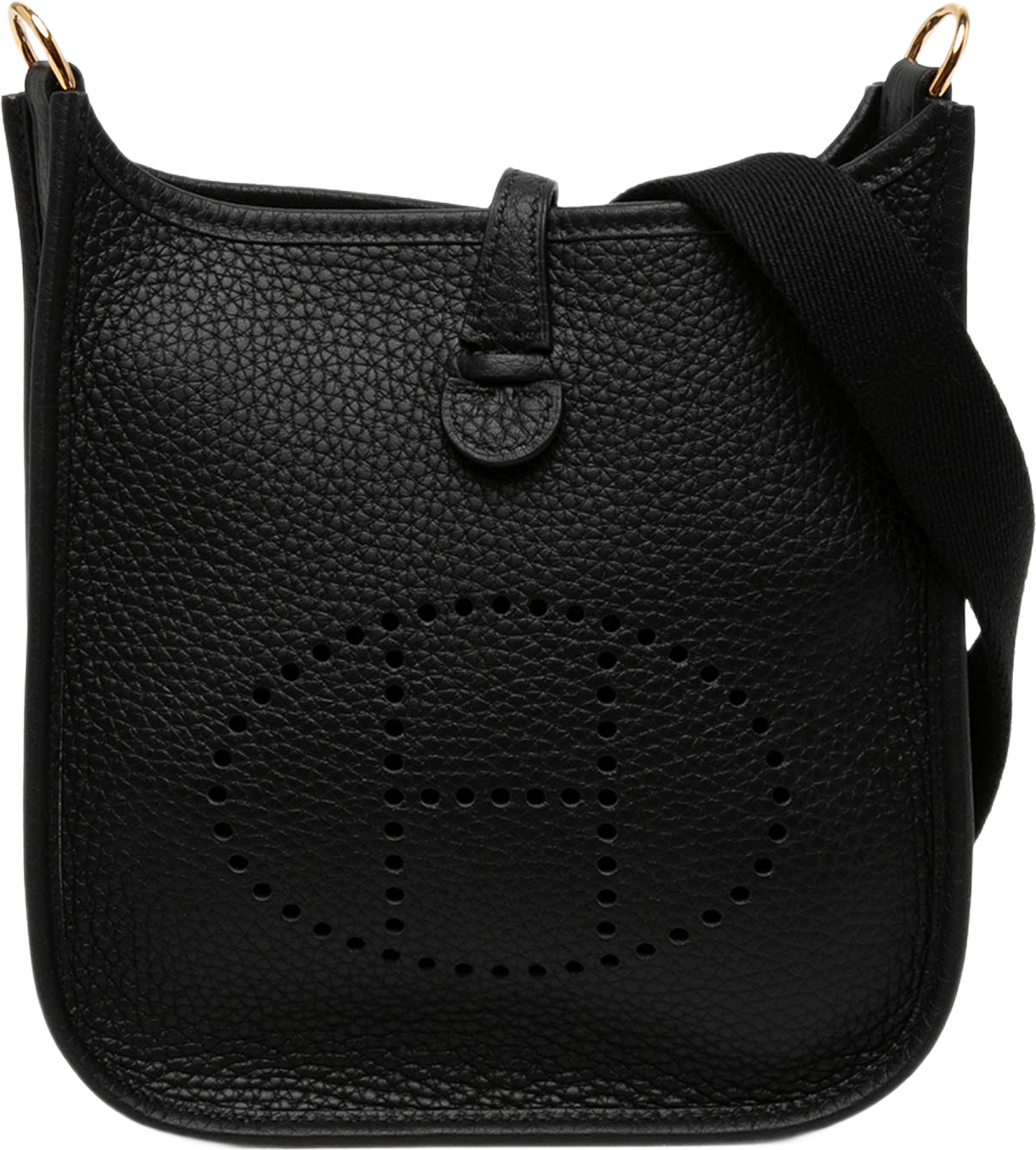 Hermès Clemence Evelyne Tpm 16, från Luxclusif, i färgen svart. Klicka för att öppna bilden i stort format