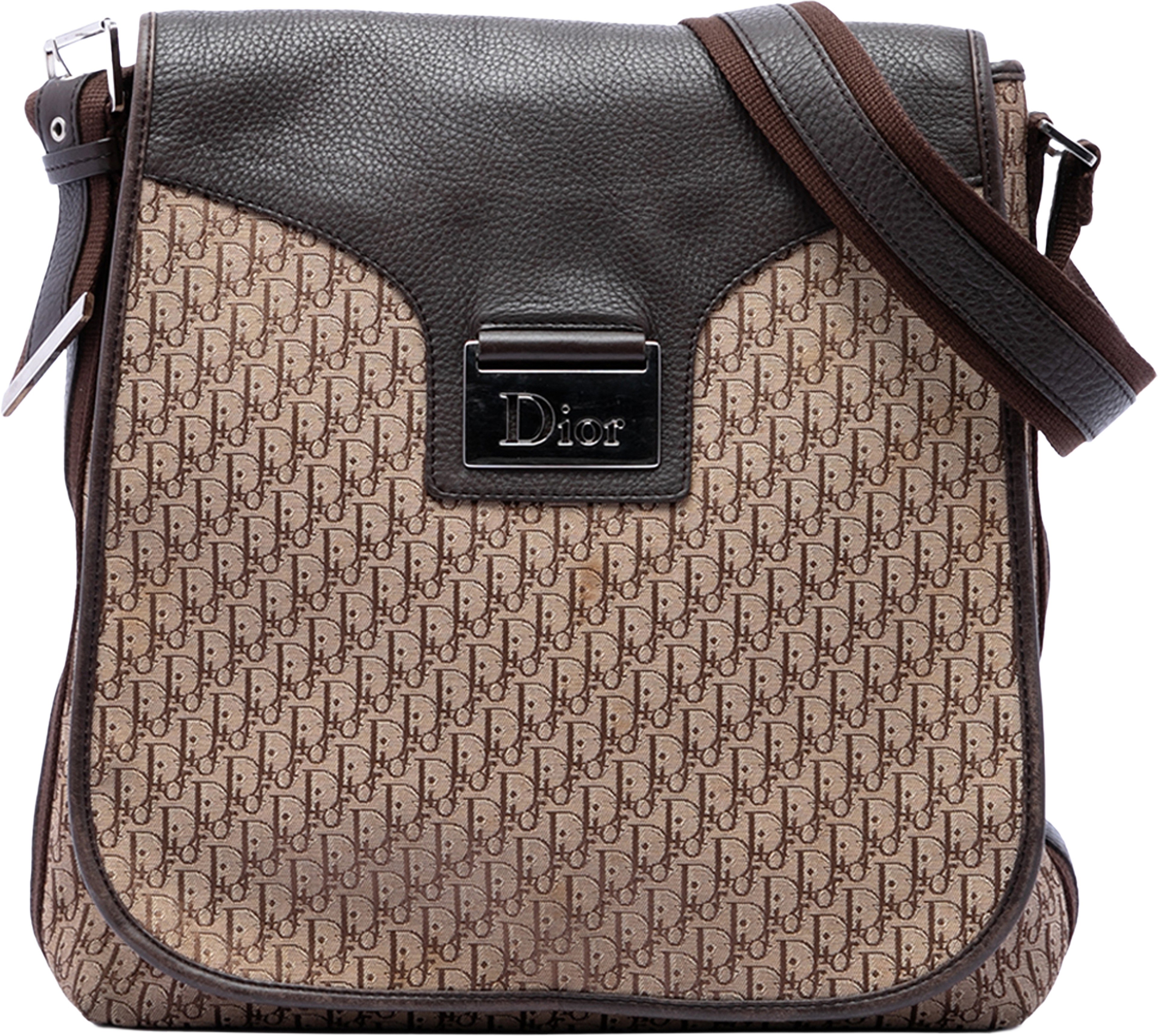 Dior Diorissimo Trotter Canvas Street Chic Crossbody, från Luxclusif, i färgen brown. Klicka för att öppna bilden i stort format