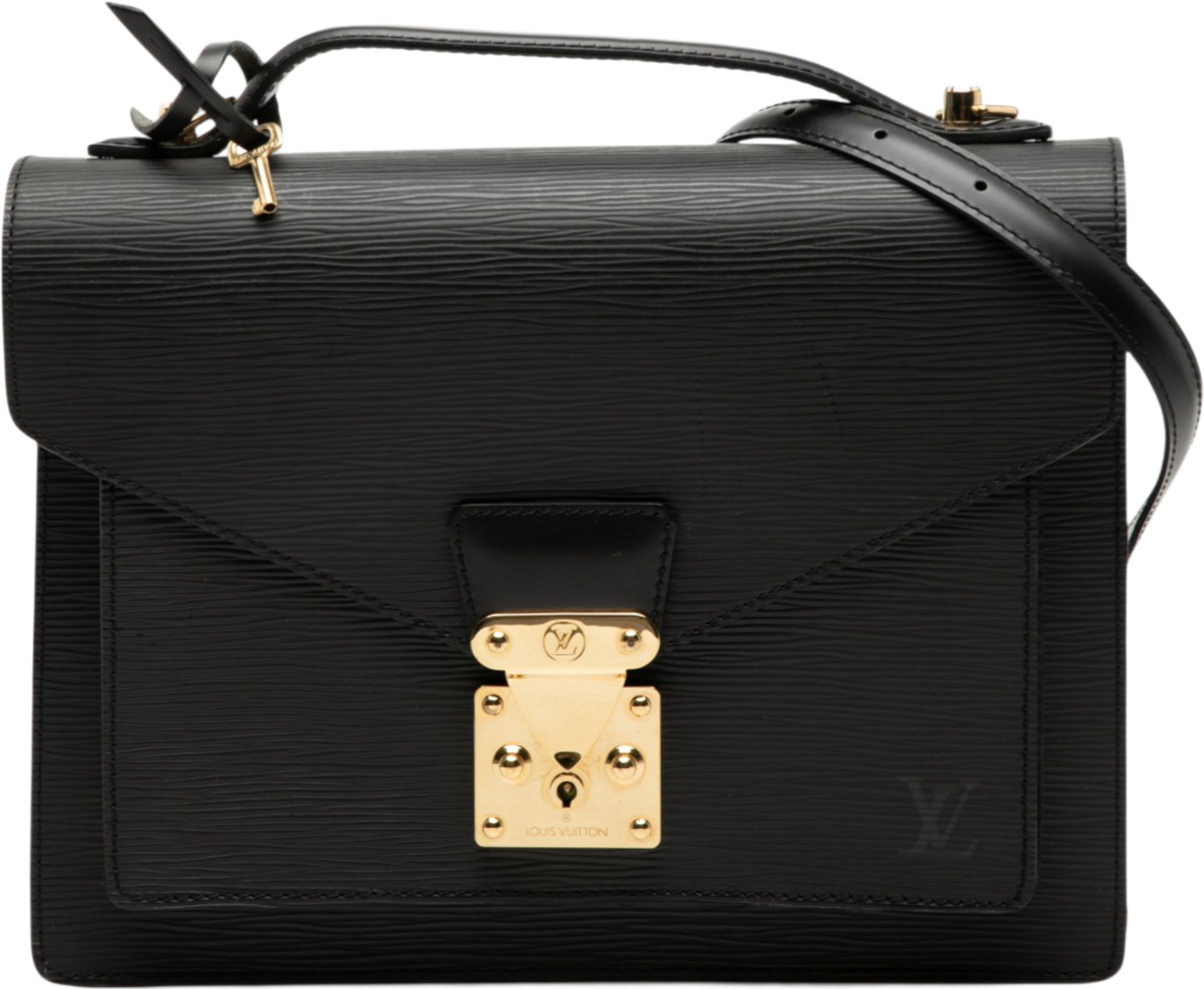 Louis Vuitton Epi Monceau 28, från Luxclusif, i färgen black. Klicka för att öppna bilden i stort format