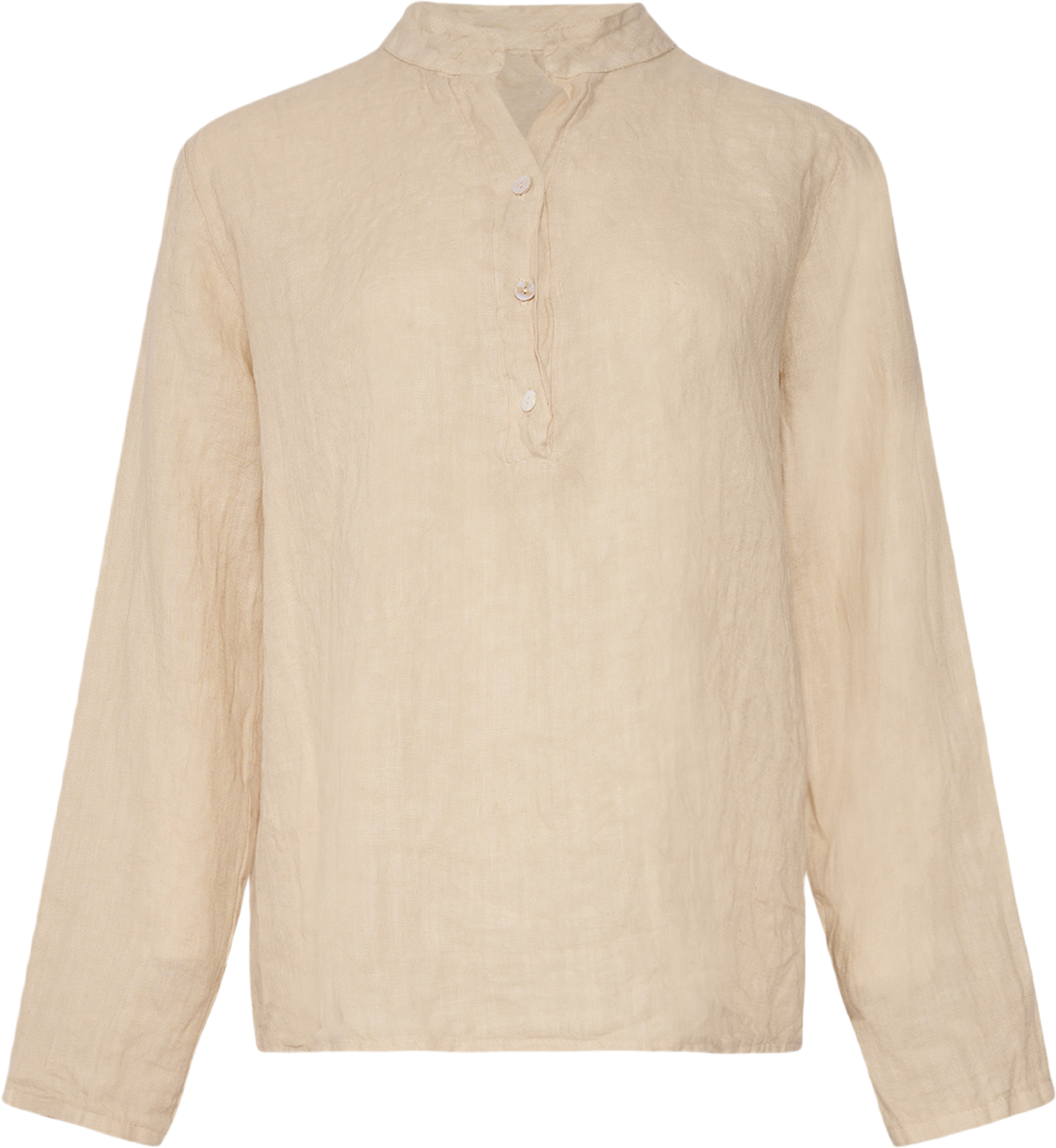 Hildur, Blouse, Linen - Soft Grey
