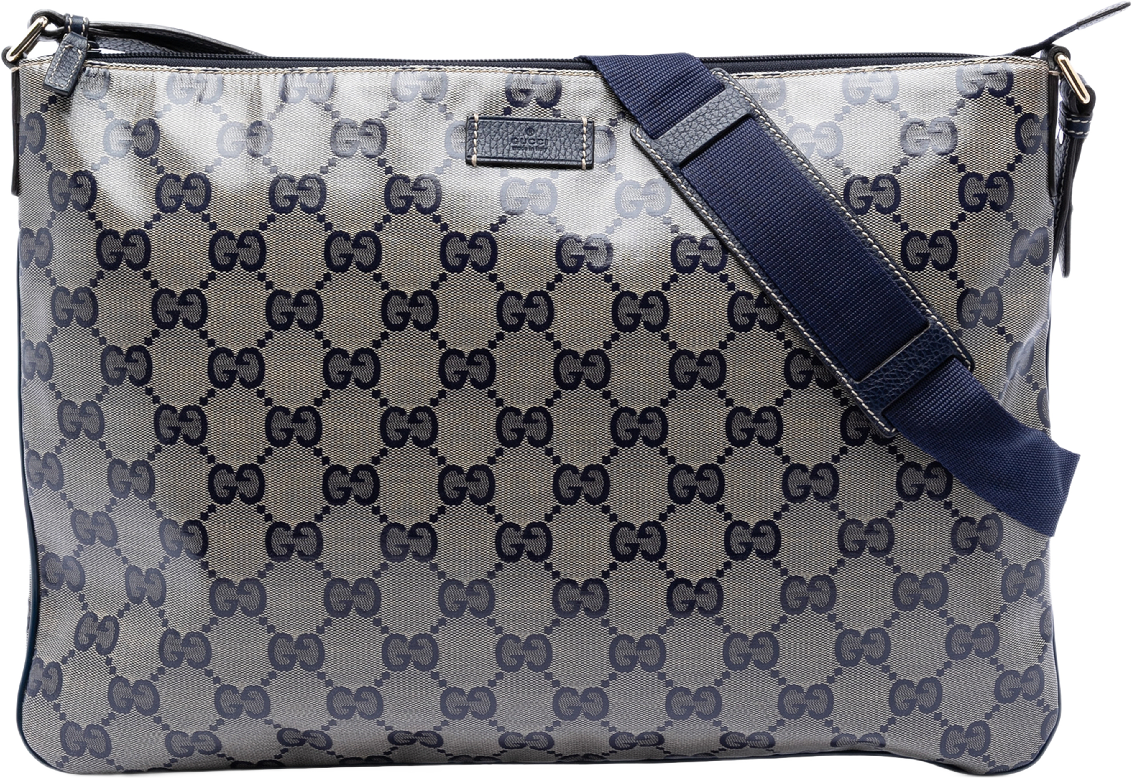 Gucci Gg Crystal Crossbody, från Luxclusif, i färgen beige. Klicka för att öppna bilden i stort format