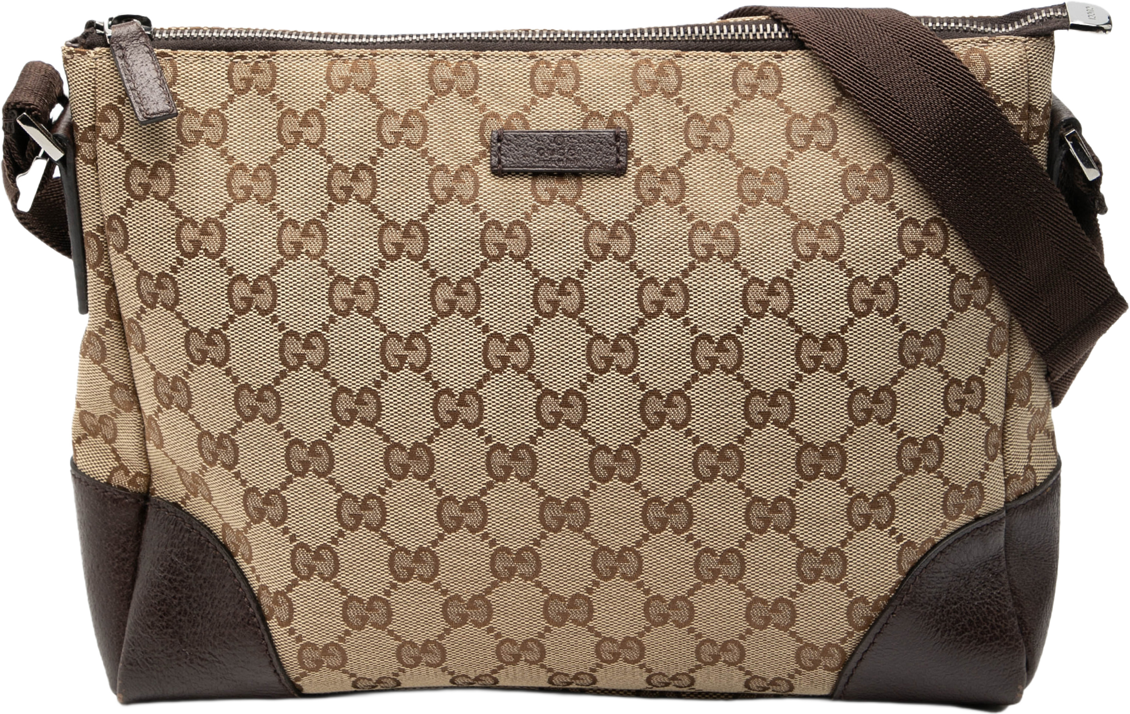 Gucci Gg Canvas Crossbody, från Luxclusif, i färgen beige. Klicka för att öppna bilden i stort format