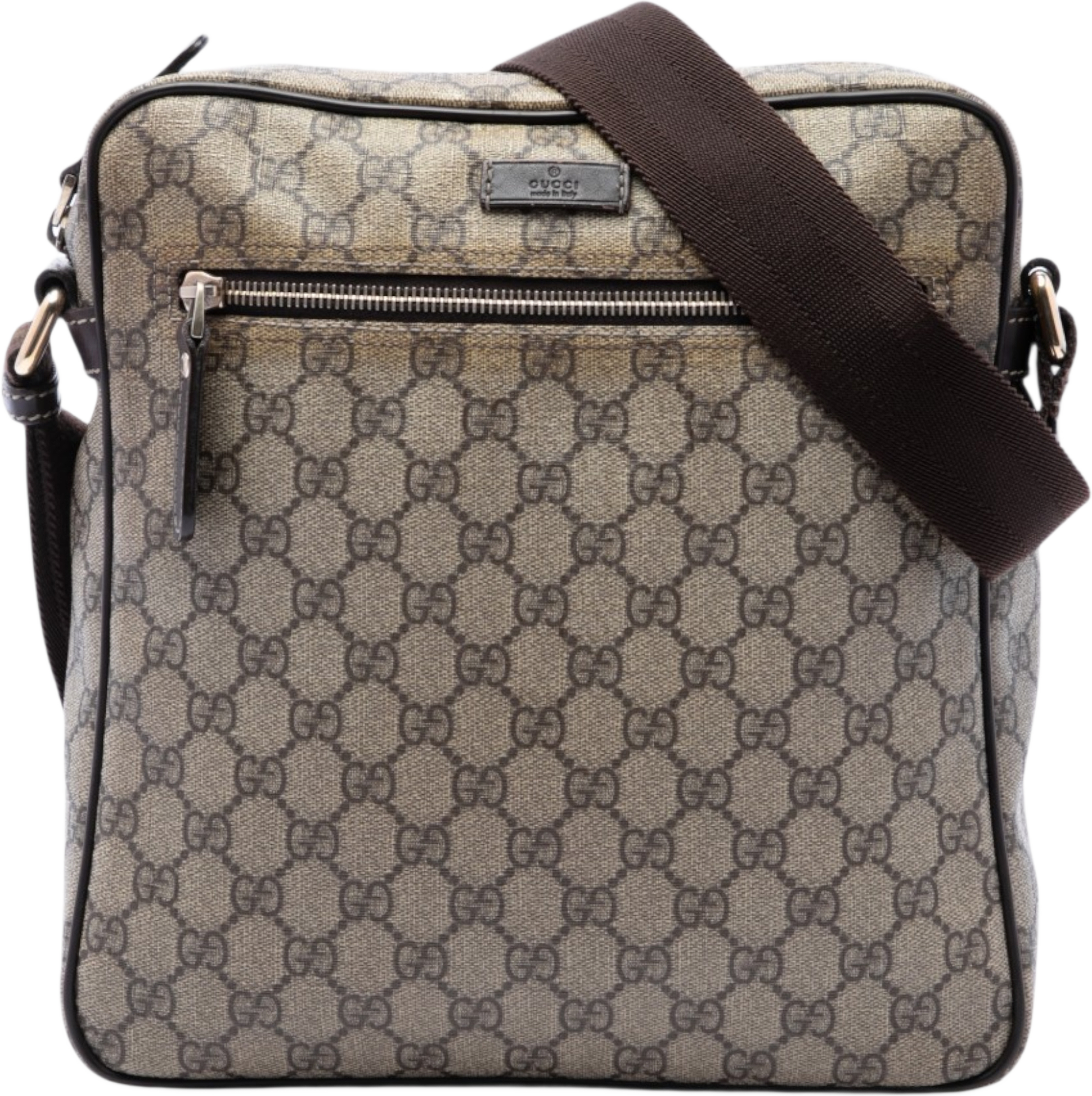Gucci Gg Supreme Crossbody, från Luxclusif, i färgen beige. Klicka för att öppna bilden i stort format