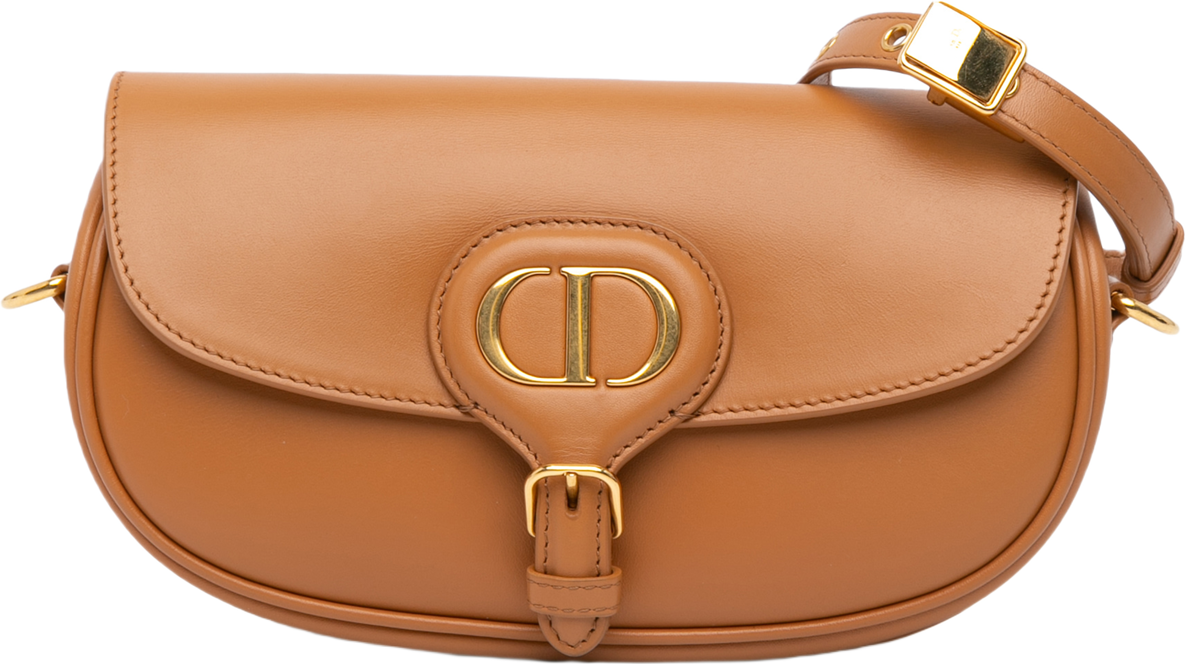 Dior Leather East West Bobby Bag, från Luxclusif, i färgen brown.