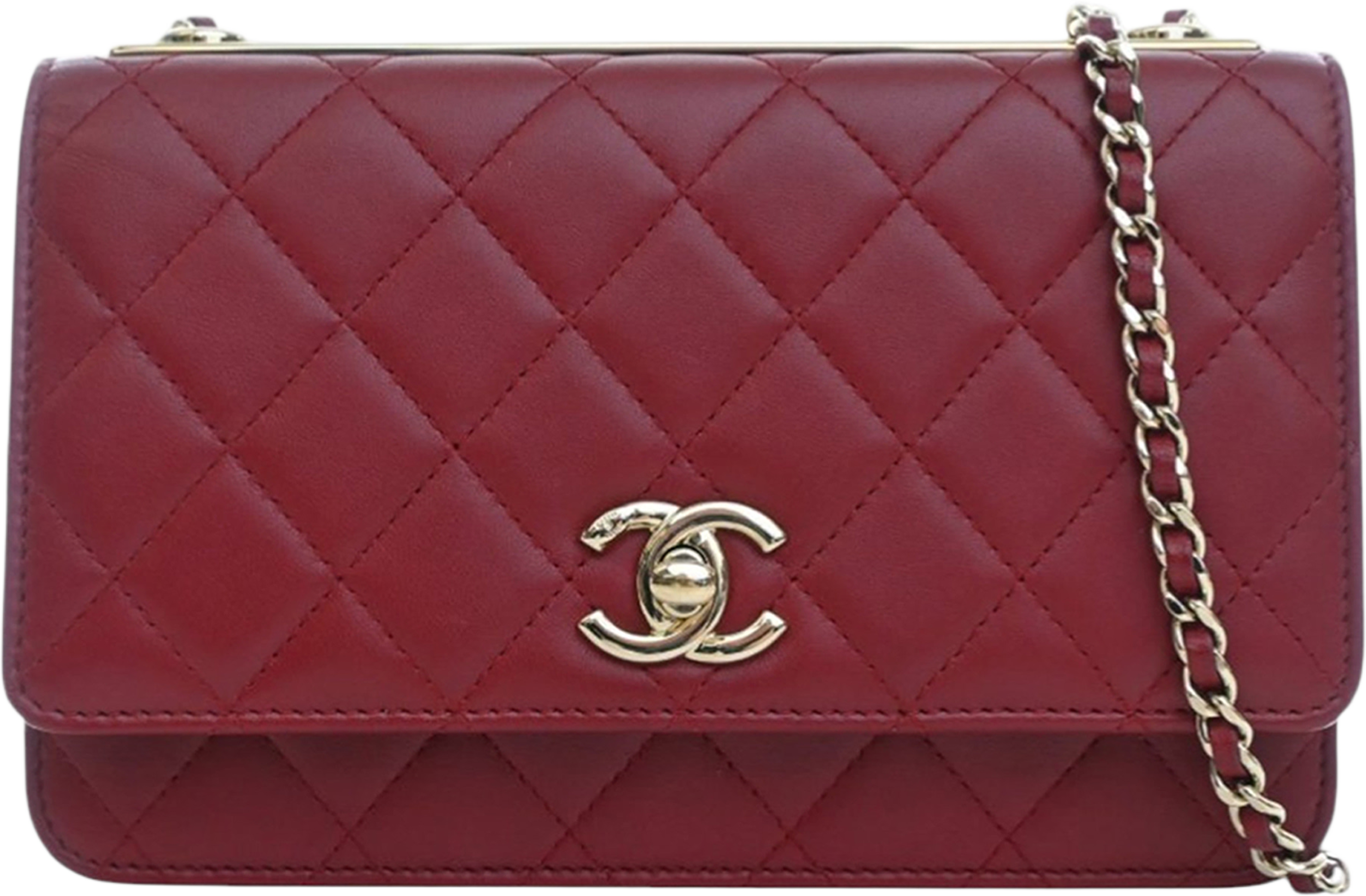Chanel Quilted Lambskin Trendy Cc Wallet On Chain, från Luxclusif, i färgen red. Klicka för att öppna bilden i stort format
