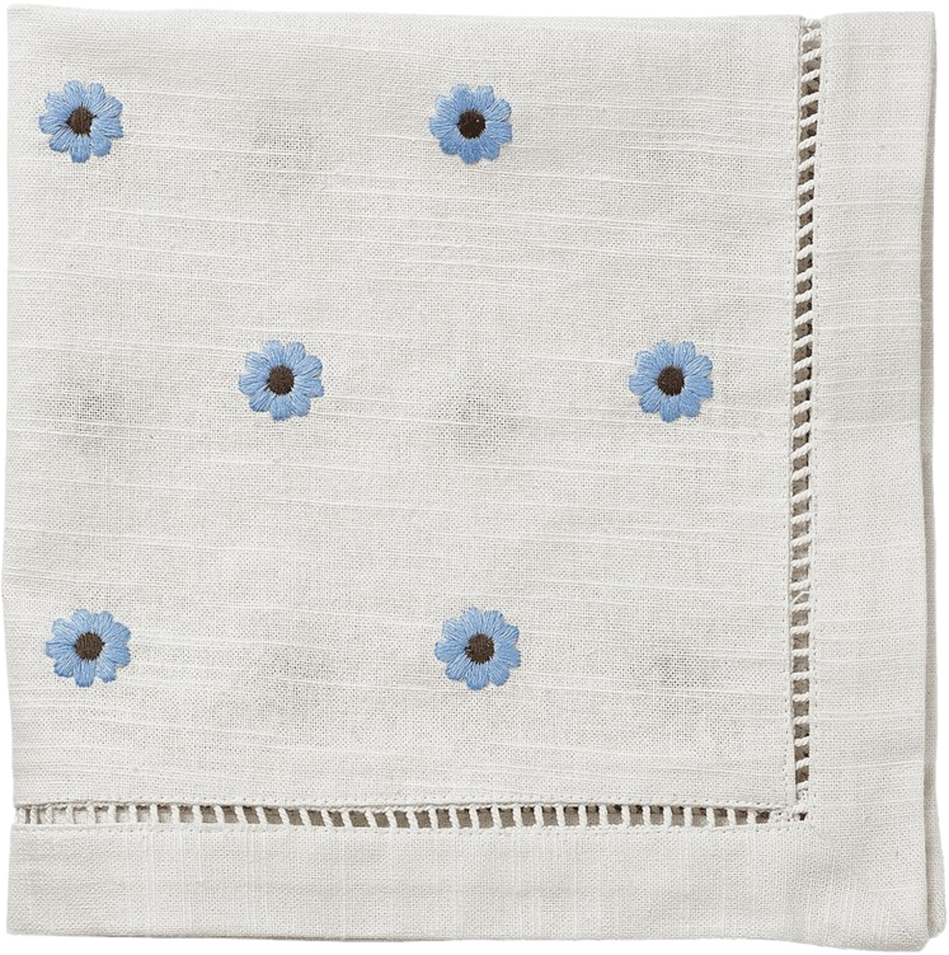 Daisy Servett - 45x45 Cm, från Pick A Poppy, i färgen blue. Klicka för att öppna bilden i stort format