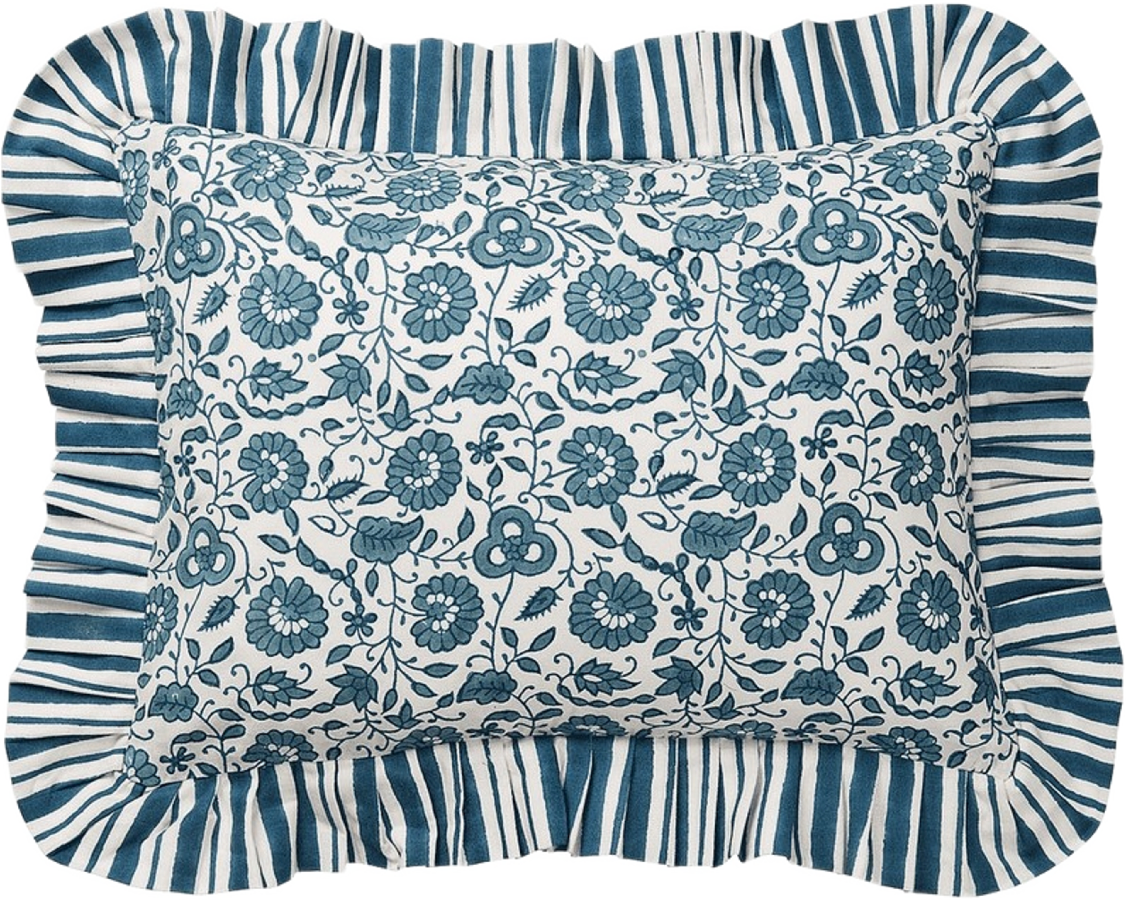 Damson Kuddfodral - 30x40 Cm, från Pick A Poppy, i färgen teal. Klicka för att öppna bilden i stort format