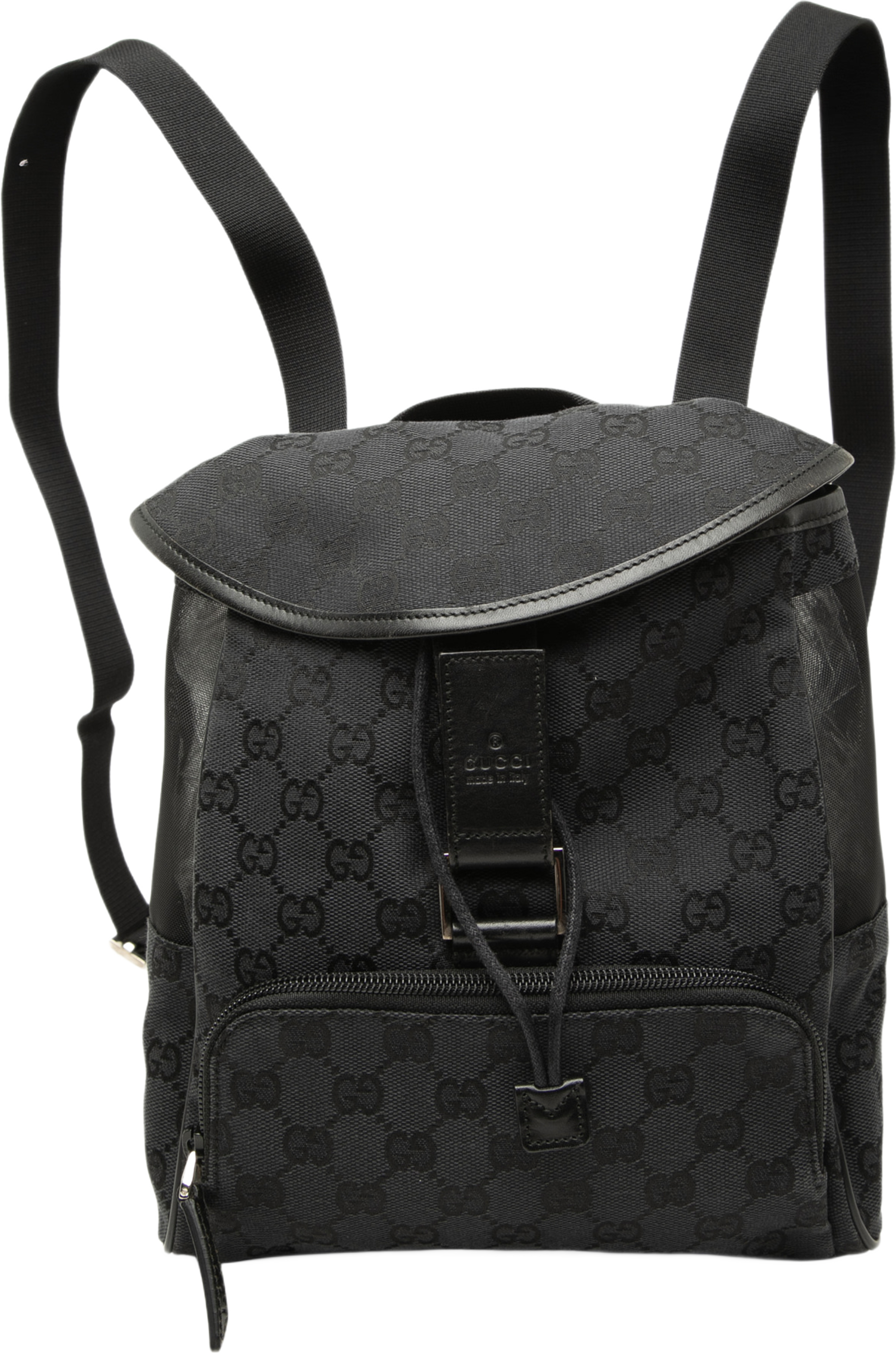 Gucci Gg Canvas Backpack, från Luxclusif, i färgen svart. Klicka för att öppna bilden i stort format