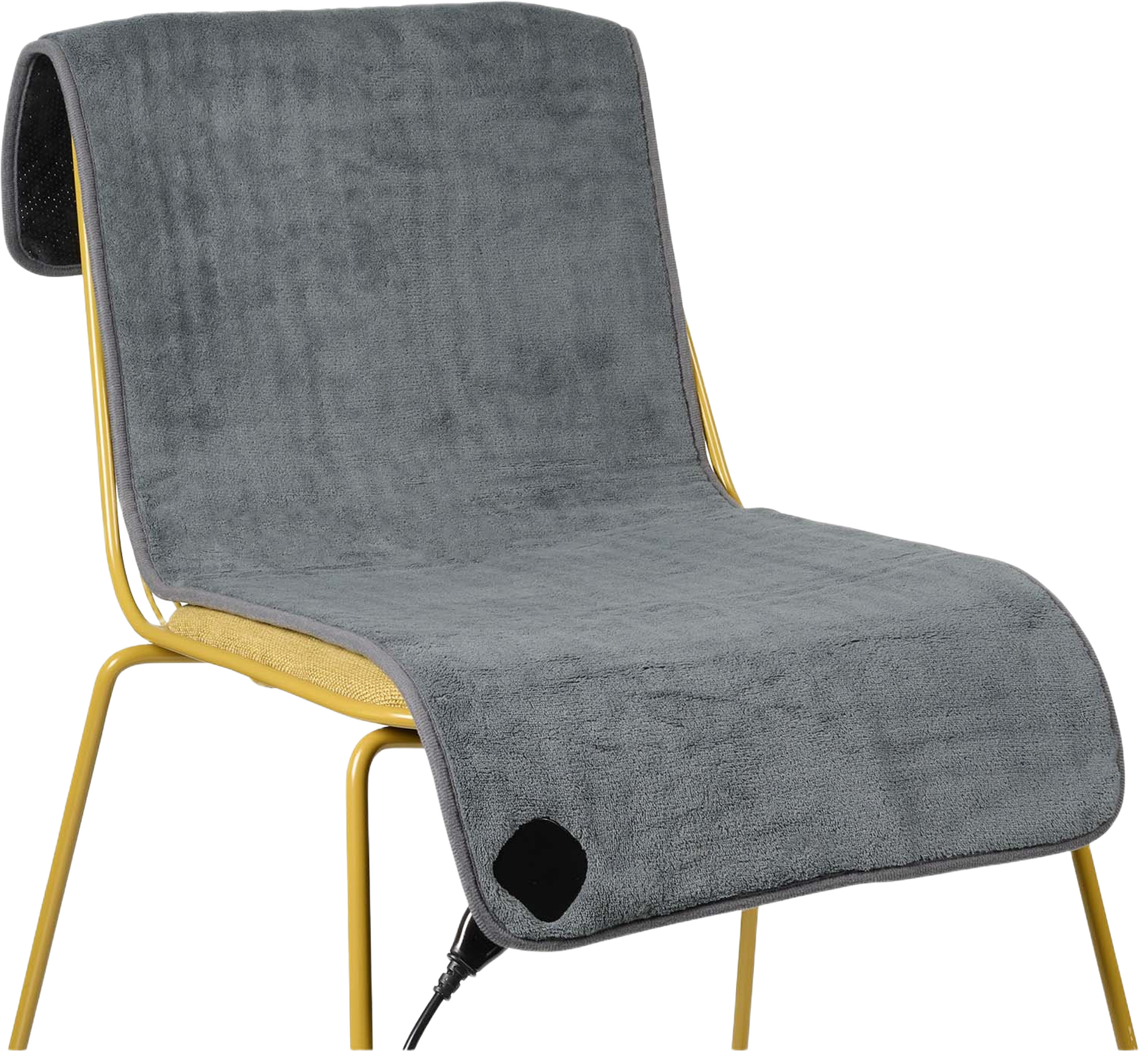 Uppvärmd Stolsdyna  110x40cm Fleece 100w, från Tristar, i färgen grå. Klicka för att öppna bilden i stort format