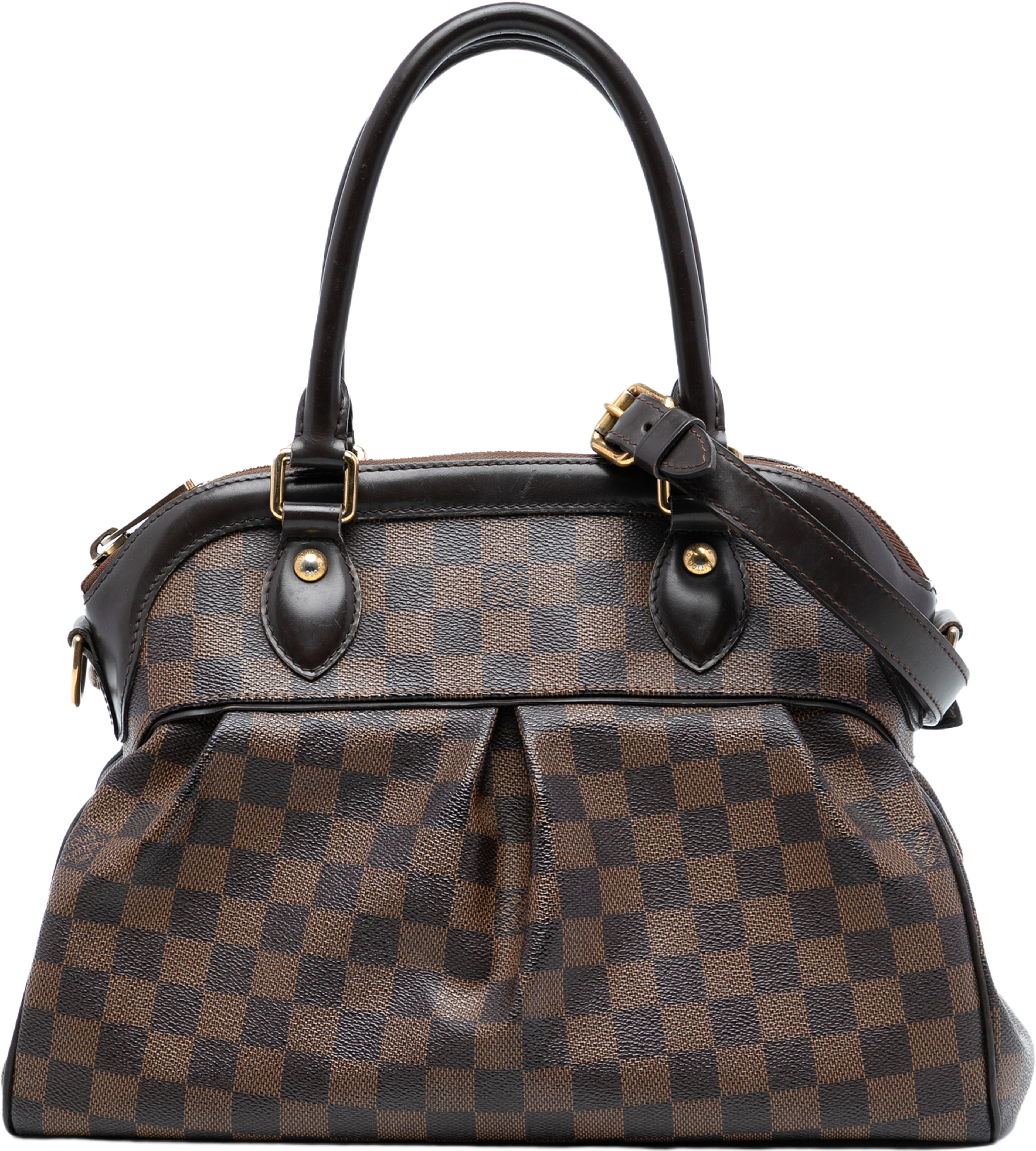 Louis Vuitton Damier Ebene Trevi Pm, från Luxclusif, i färgen brown. Klicka för att öppna bilden i stort format