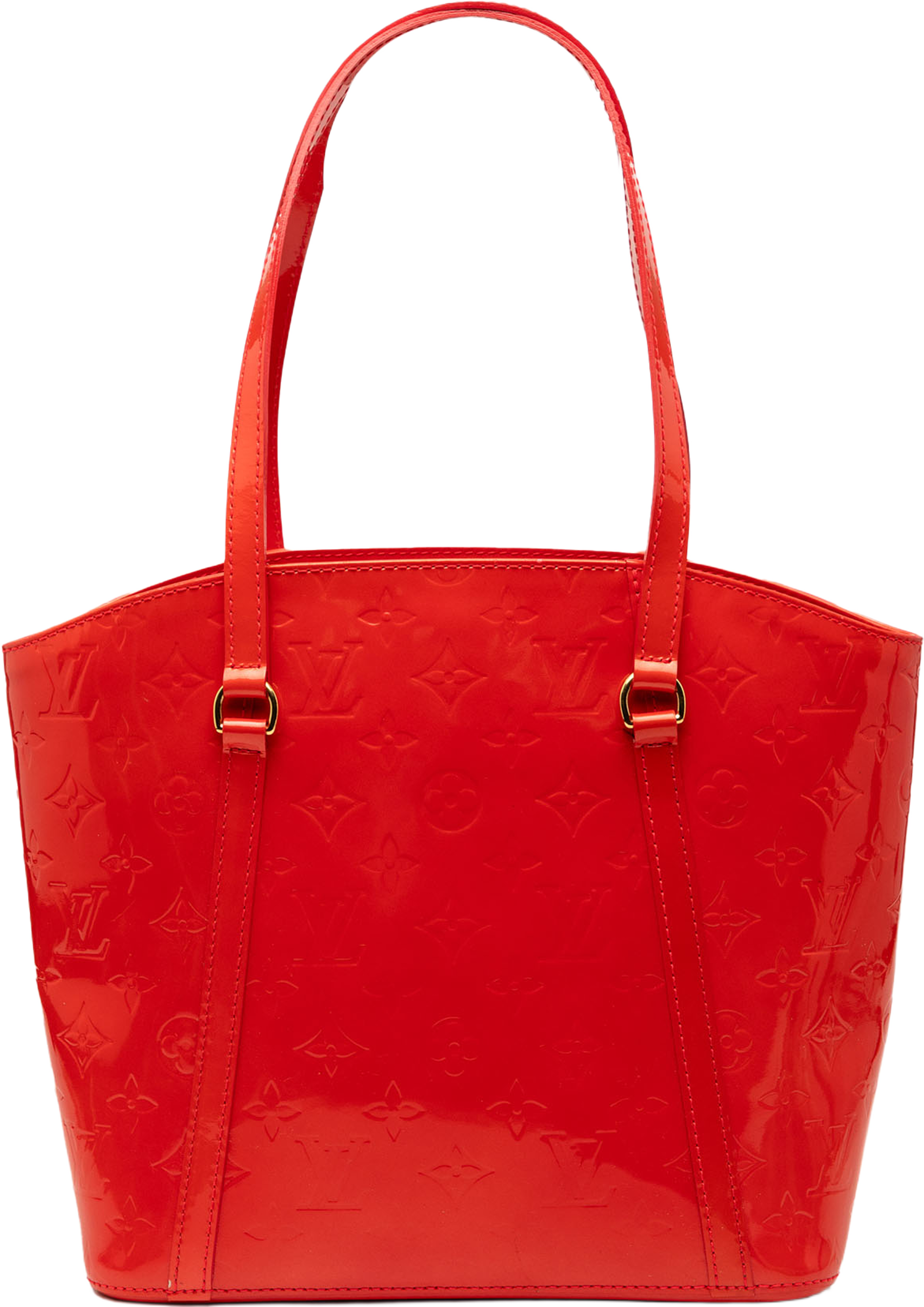 Louis Vuitton Monogram Vernis Avalon Mm, från Luxclusif, i färgen red. Klicka för att öppna bilden i stort format