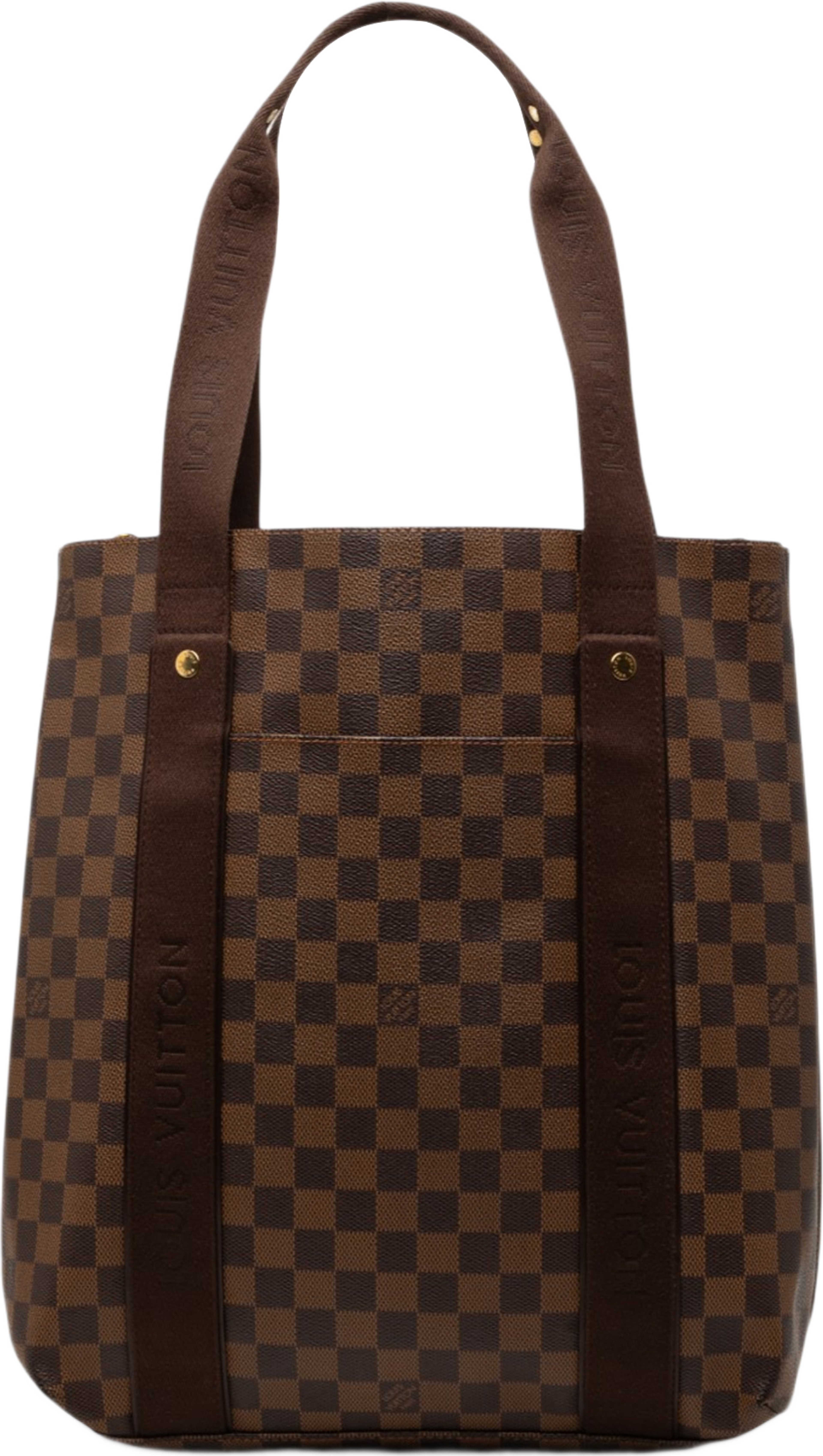 Louis Vuitton Damier Ebene Cabas Beaubourg, från Luxclusif, i färgen brown. Klicka för att öppna bilden i stort format