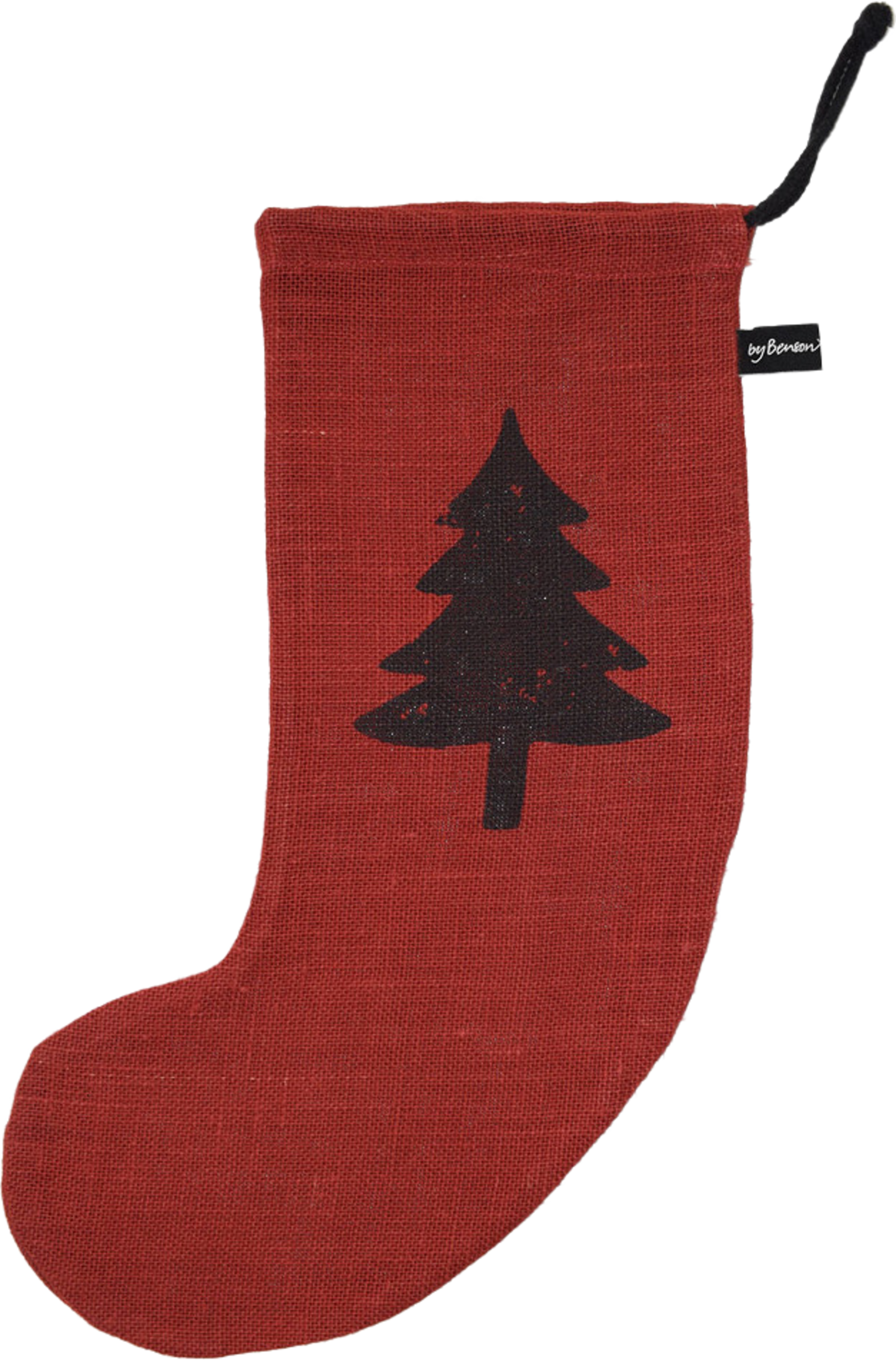 Julstrumpa, från by Benson, i färgen red. Klicka för att öppna bilden i stort format