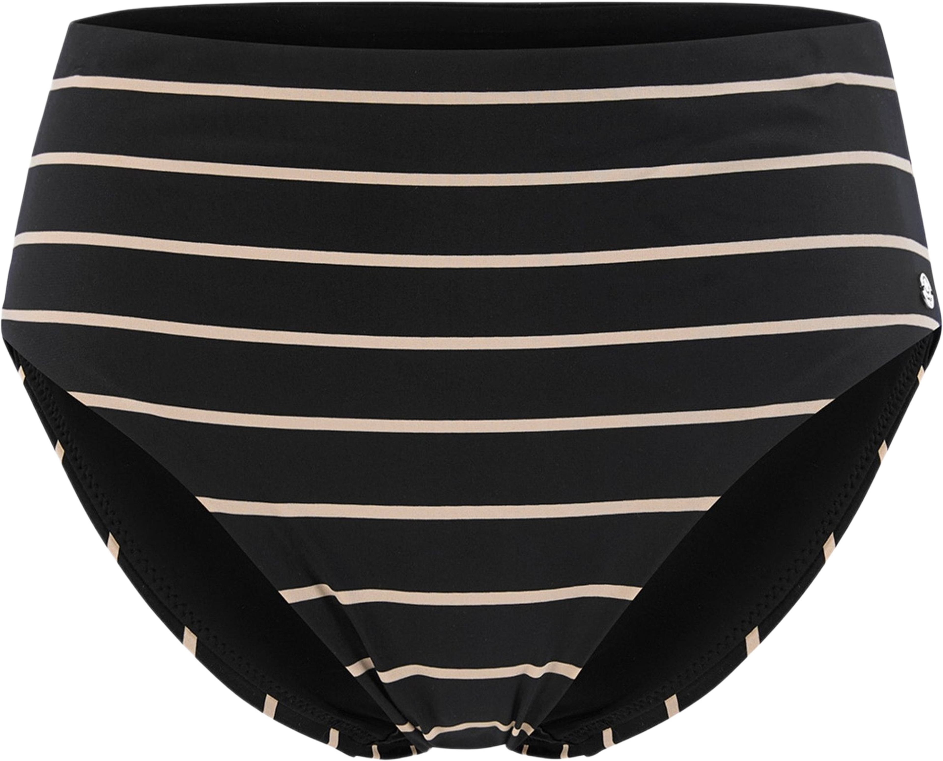 Cuba Maxi Bikinitrosa, från Swegmark, i färgen black/beige stripe. Klicka för att öppna bilden i stort format