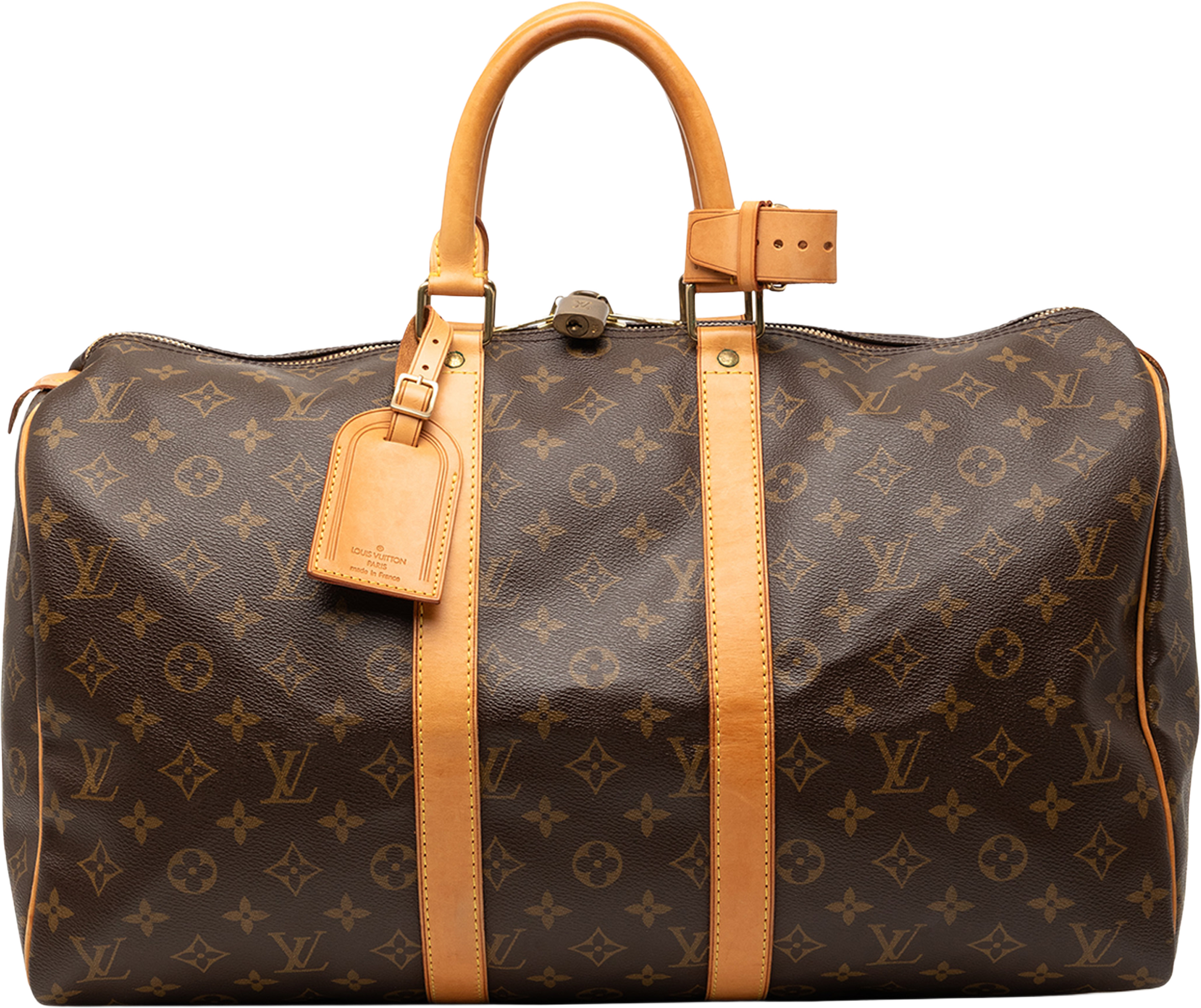 Louis Vuitton Monogram Keepall 45, från Luxclusif, i färgen brown. Klicka för att öppna bilden i stort format