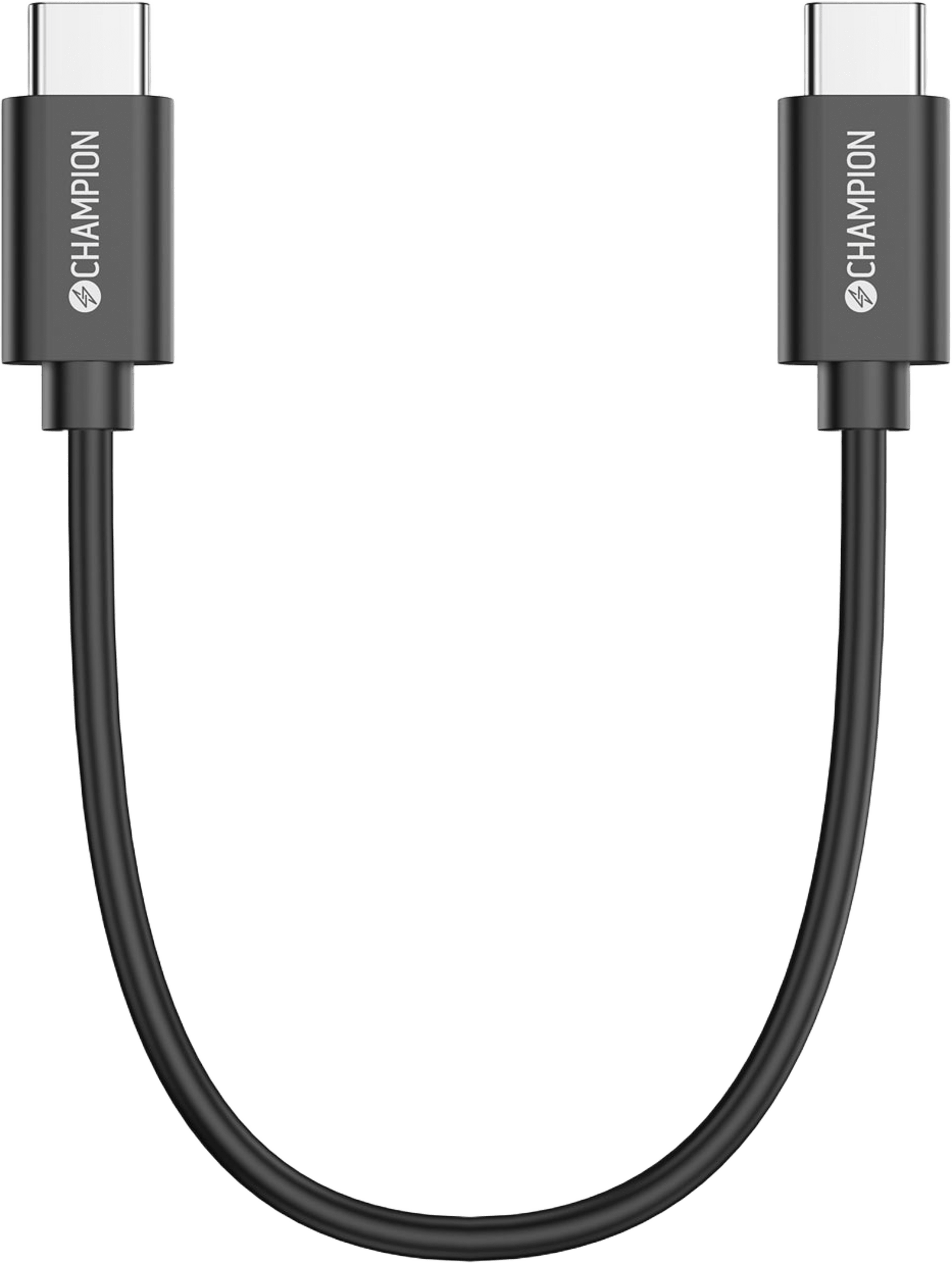 Usb-c Kabel 30cm Svart, från Champion Nordic, i färgen svart. Klicka för att öppna bilden i stort format