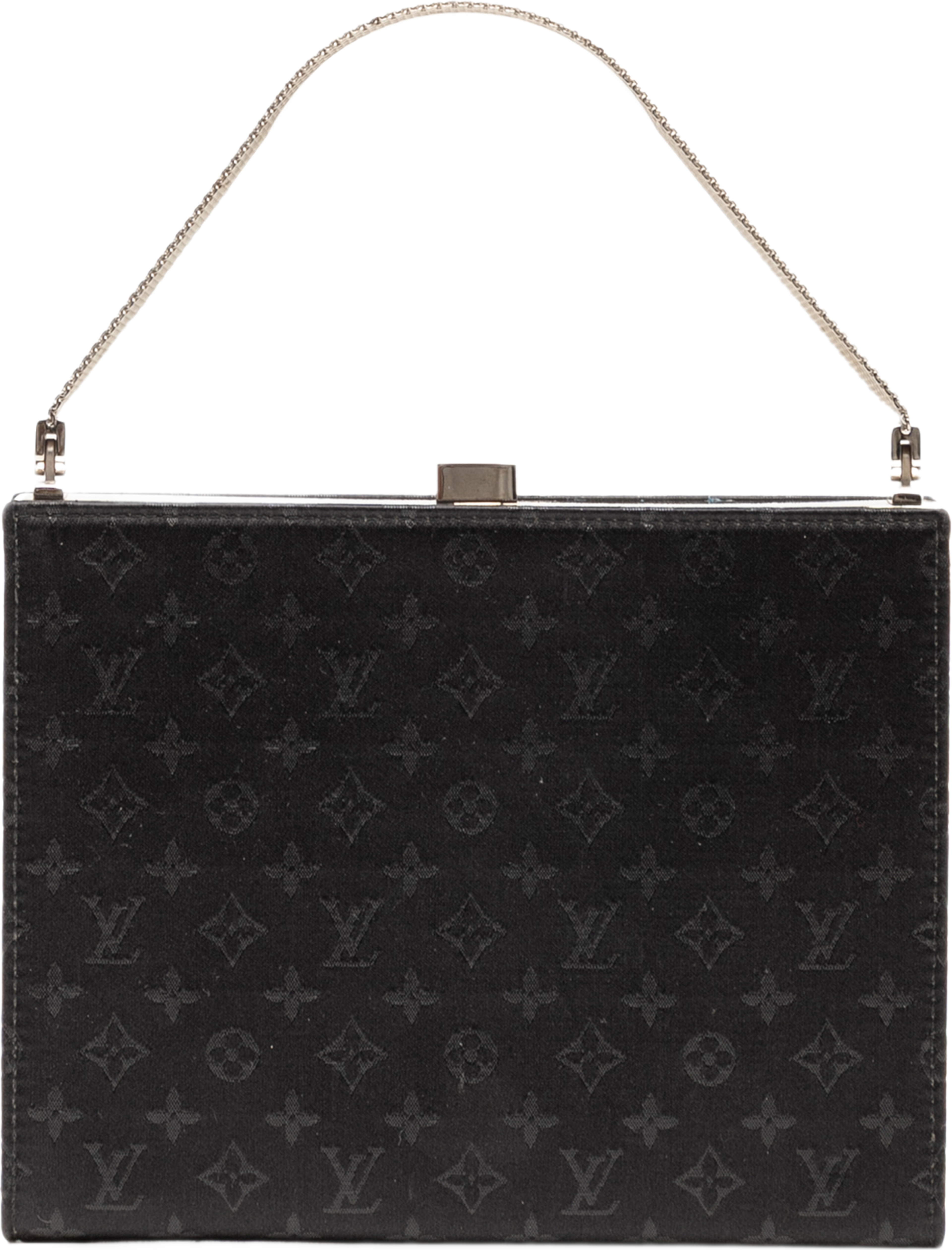 Louis Vuitton Monogram Satin Ange Pm, från Luxclusif, i färgen black. Klicka för att öppna bilden i stort format
