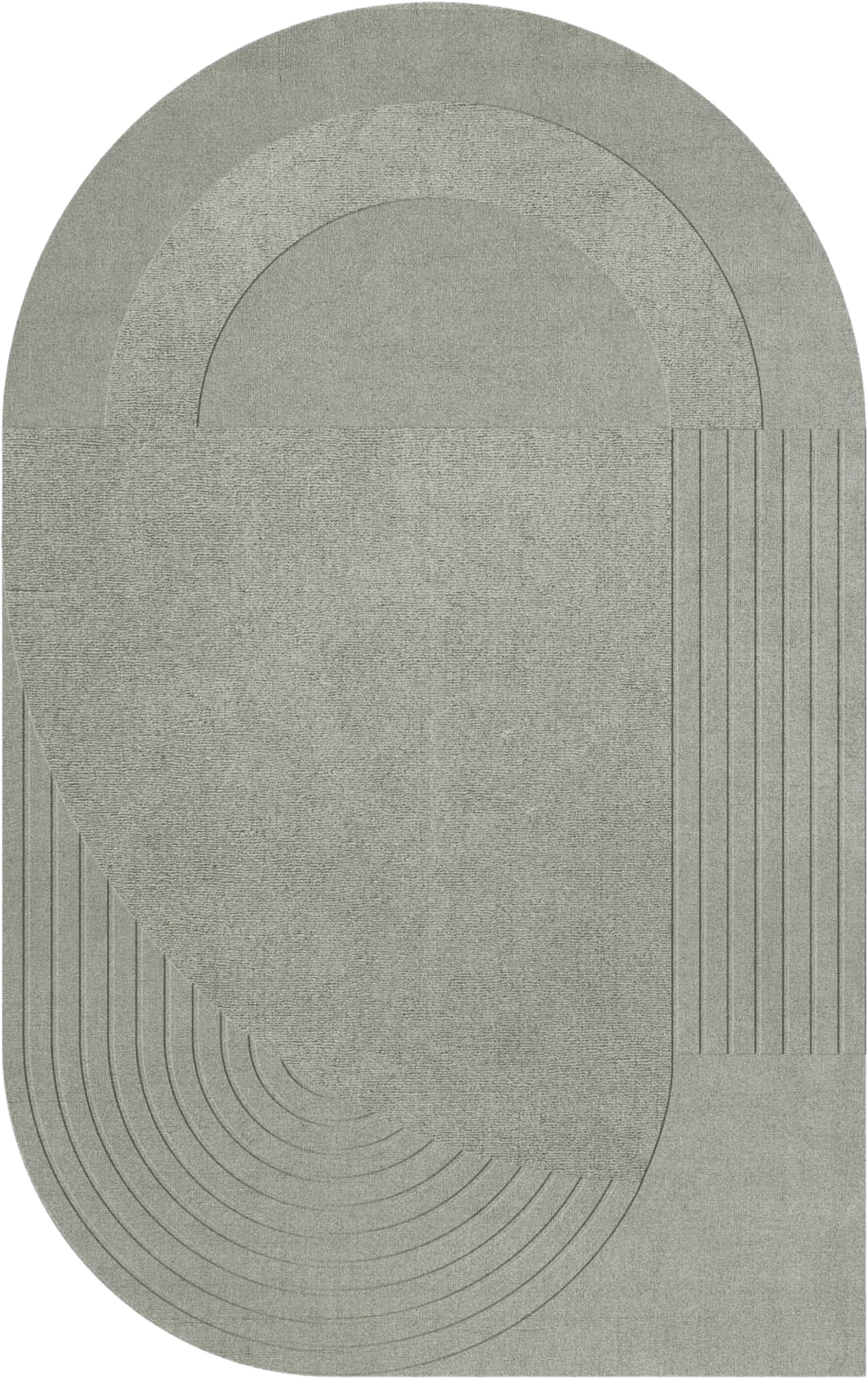 Circular Ullmatta Sage, från Layered, i färgen green. Klicka för att öppna bilden i stort format