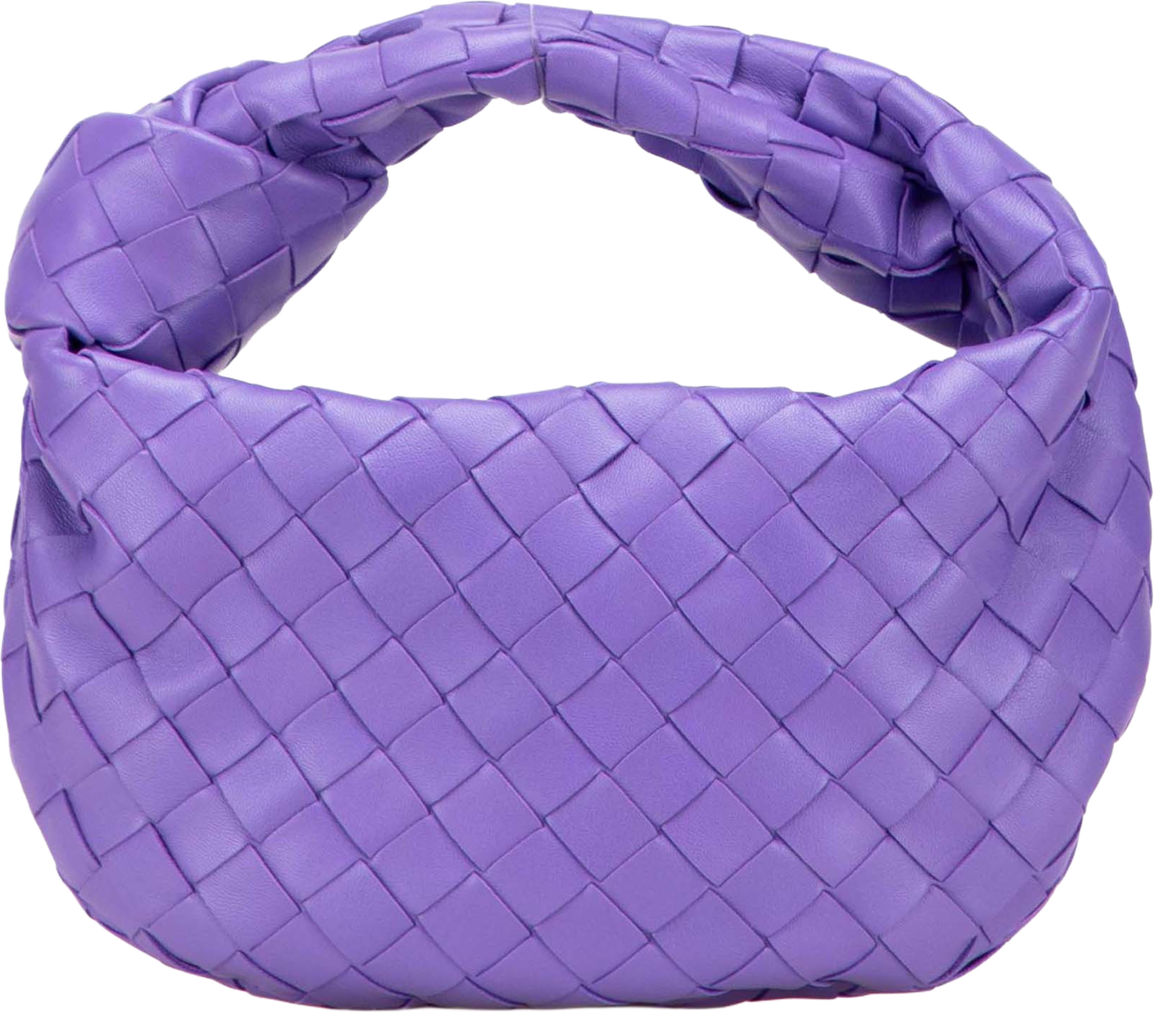 Bottega Veneta Mini Nappa Intrecciato Jodie, från Luxclusif, i färgen dark purple. Klicka för att öppna bilden i stort format