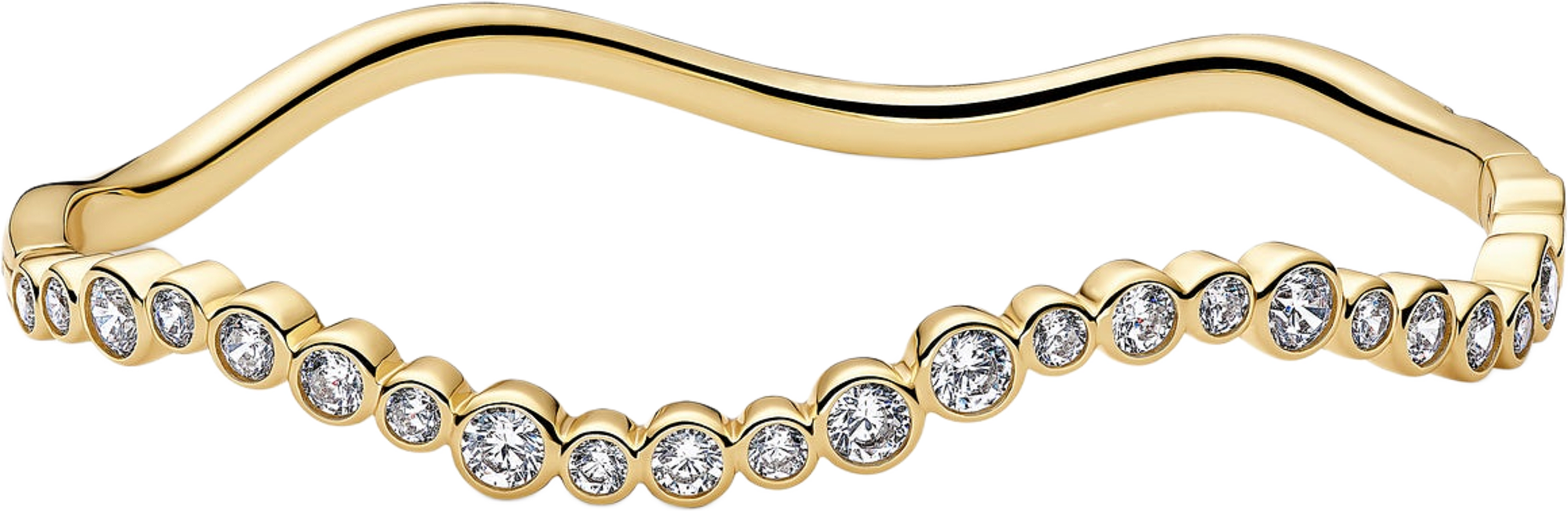 Bangle Sardinien Wave, från Sif Jakobs Jewellery, i färgen 18k guldpläterad. Klicka för att öppna bilden i stort format