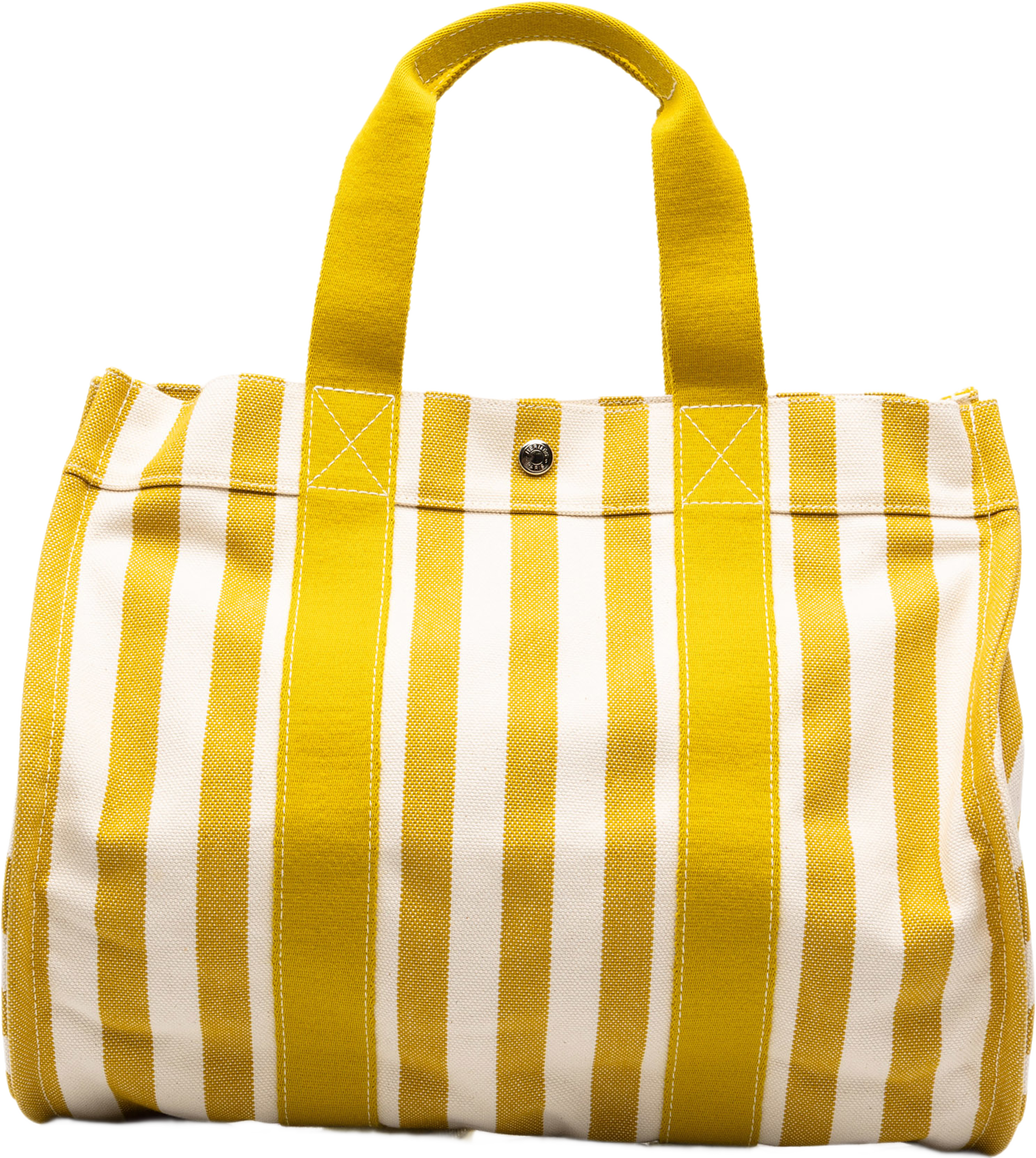 Hermès Toile Cannes Mm, från Luxclusif, i färgen gul. Klicka för att öppna bilden i stort format