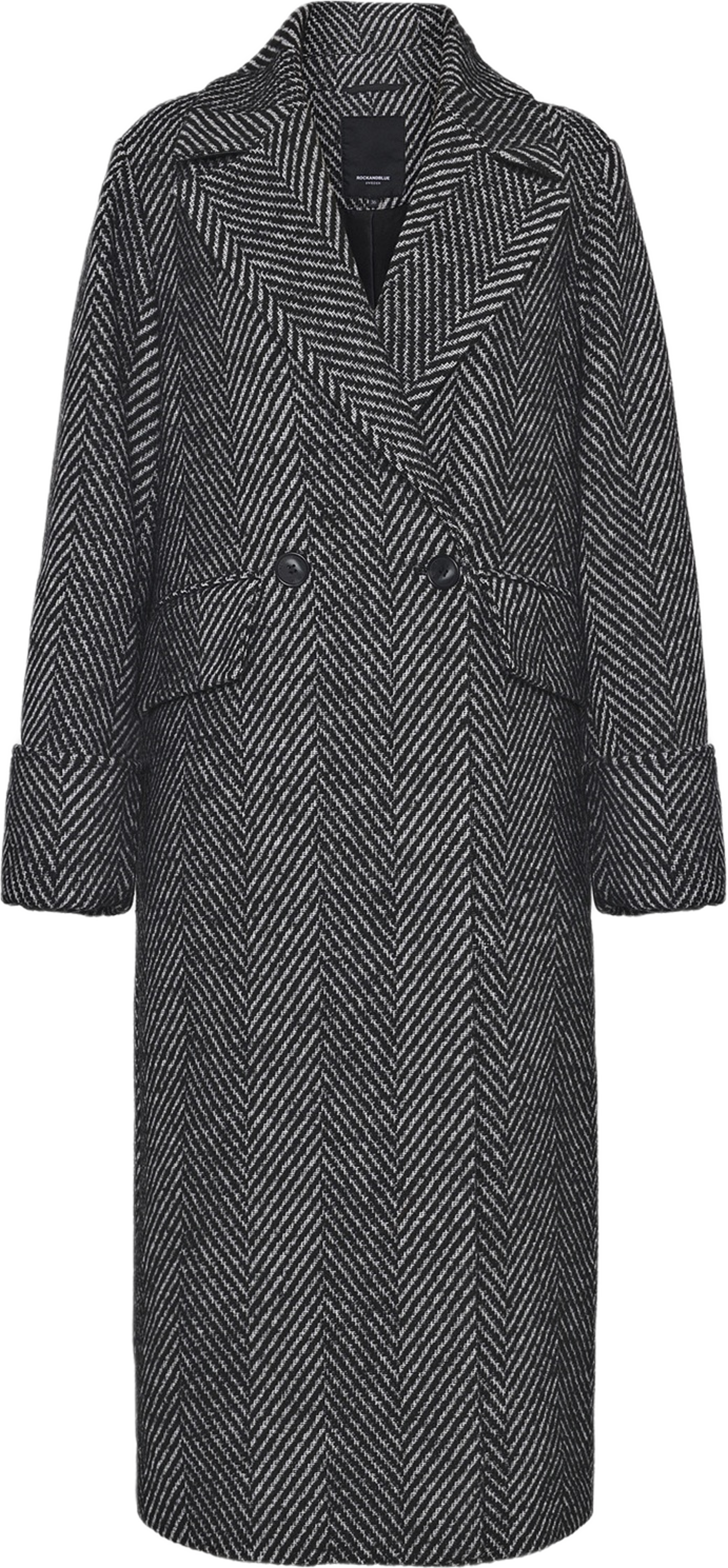 Vivienne Coat, från ROCKANDBLUE, i färgen black. Klicka för att öppna bilden i stort format