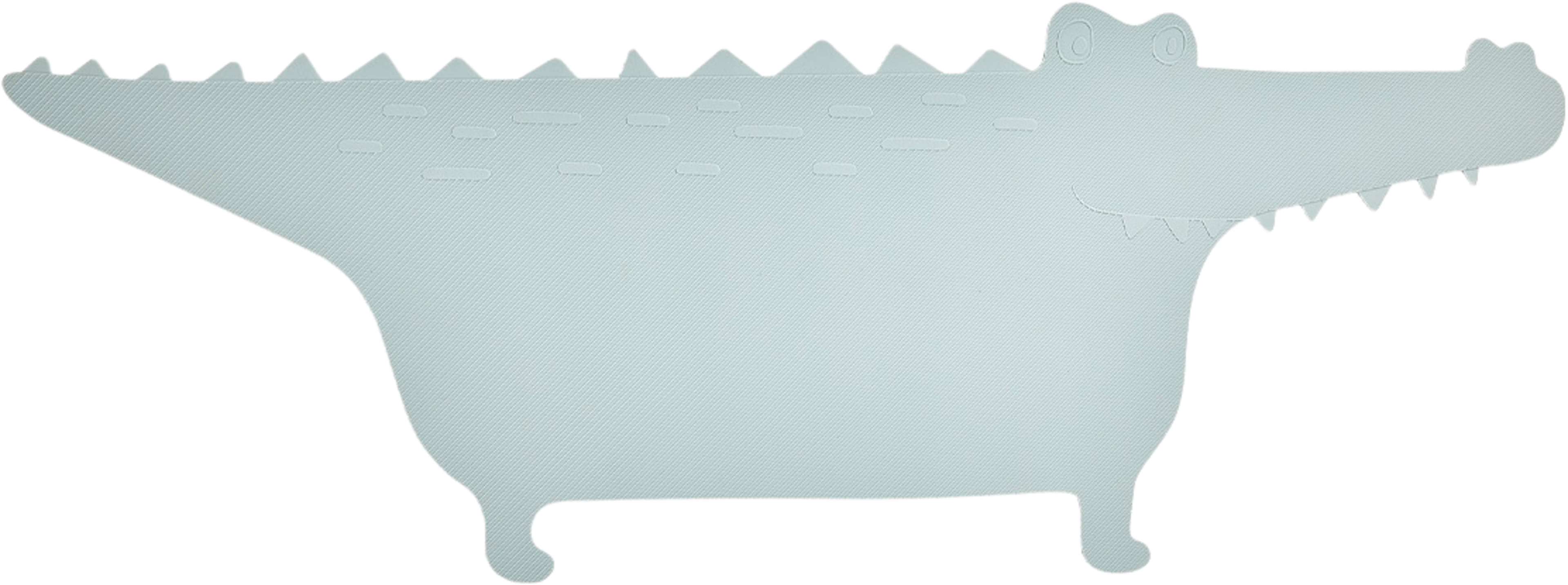 Bath Mat Crocodile Gustav, från OYOY Mini, i färgen pale mint. Klicka för att öppna bilden i stort format