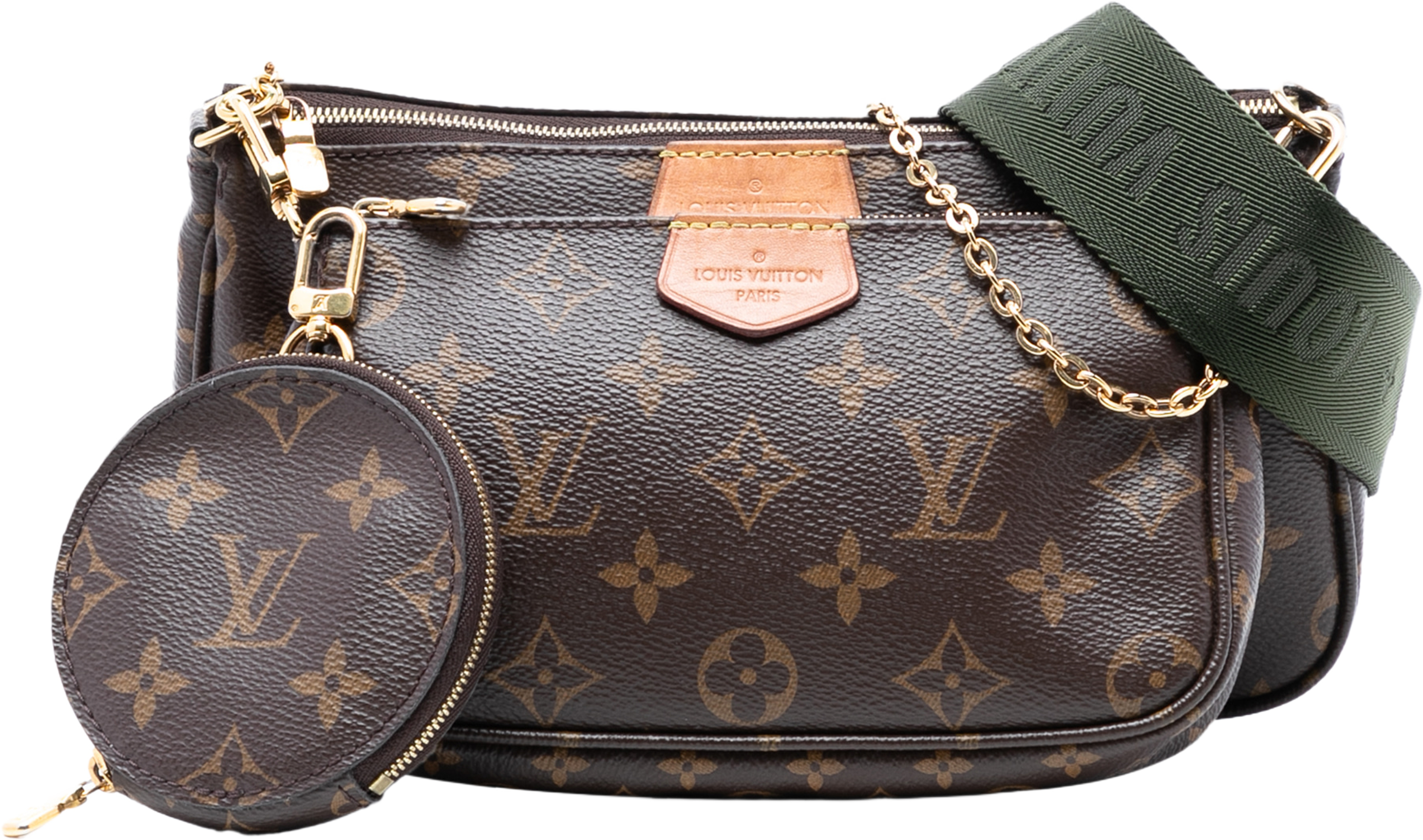 Louis Vuitton Monogram Multi Pochette Accessoires, från Luxclusif, i färgen brown. Klicka för att öppna bilden i stort format