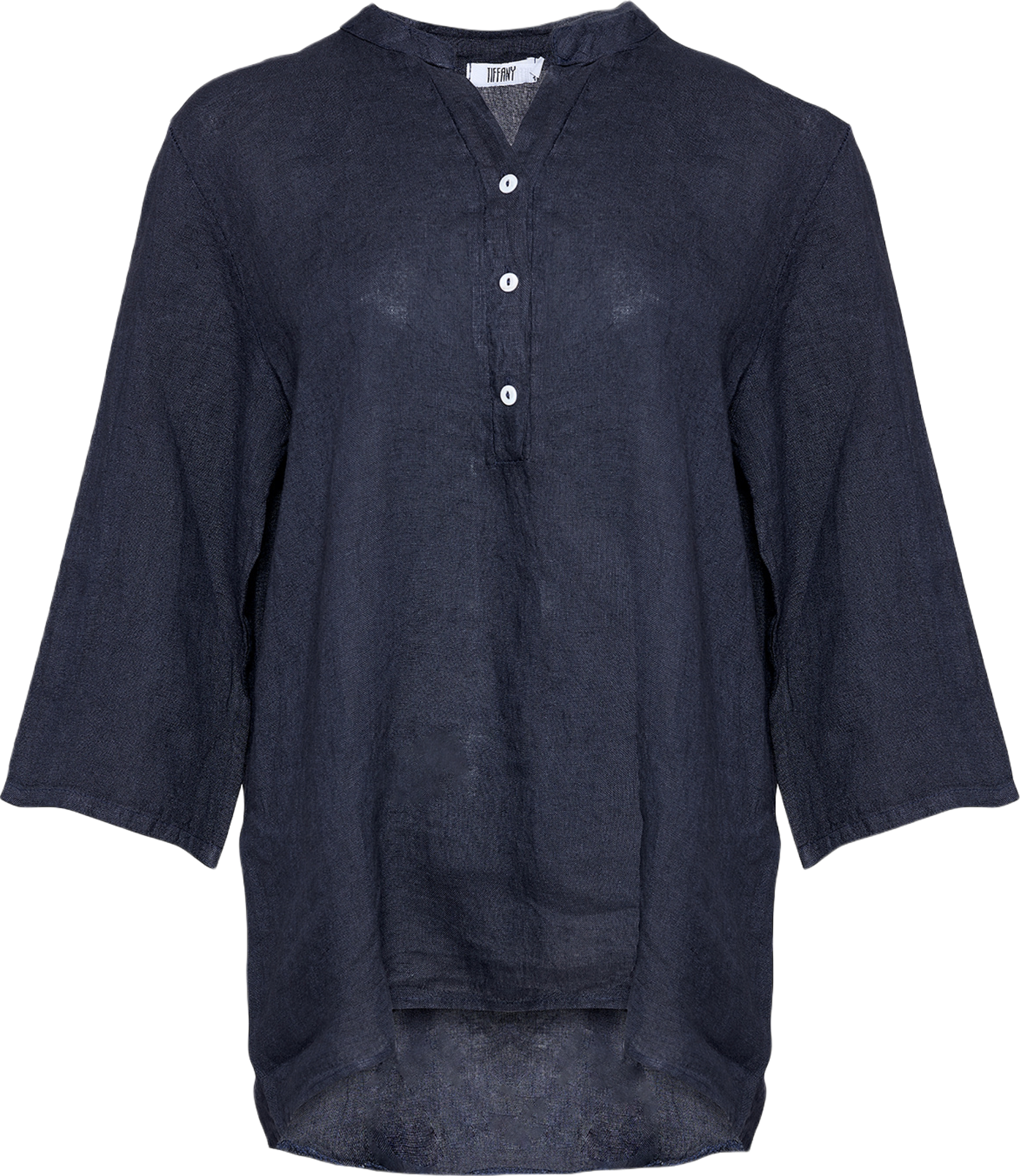17661, Shirt, Linen - Blue Navy