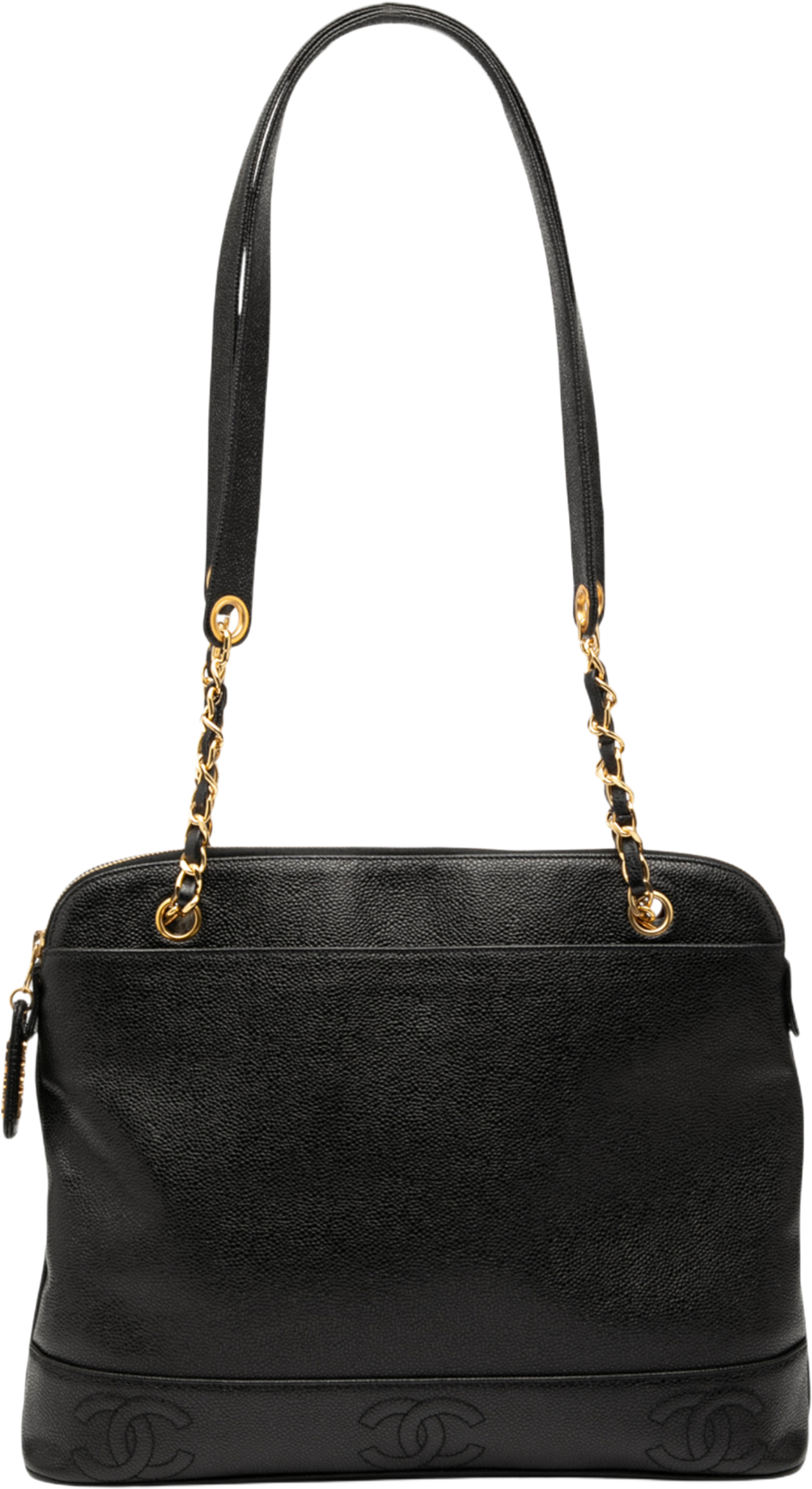 Chanel Triple Cc Caviar Shoulder Bag, från Luxclusif, i färgen black. Klicka för att öppna bilden i stort format