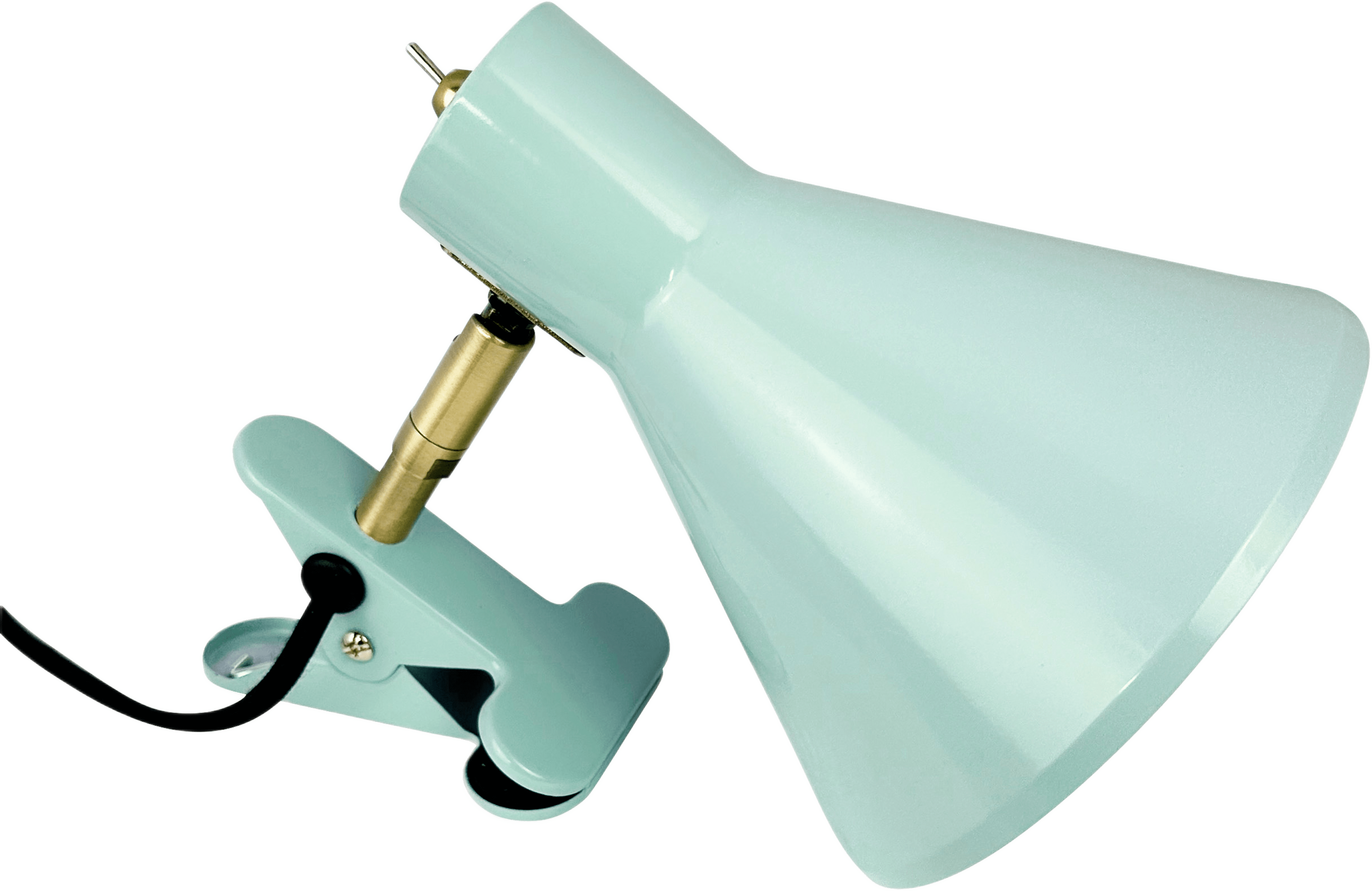 Sleep Clip-on Lamp, från Dyberg Larsen, i färgen mint. Klicka för att öppna bilden i stort format