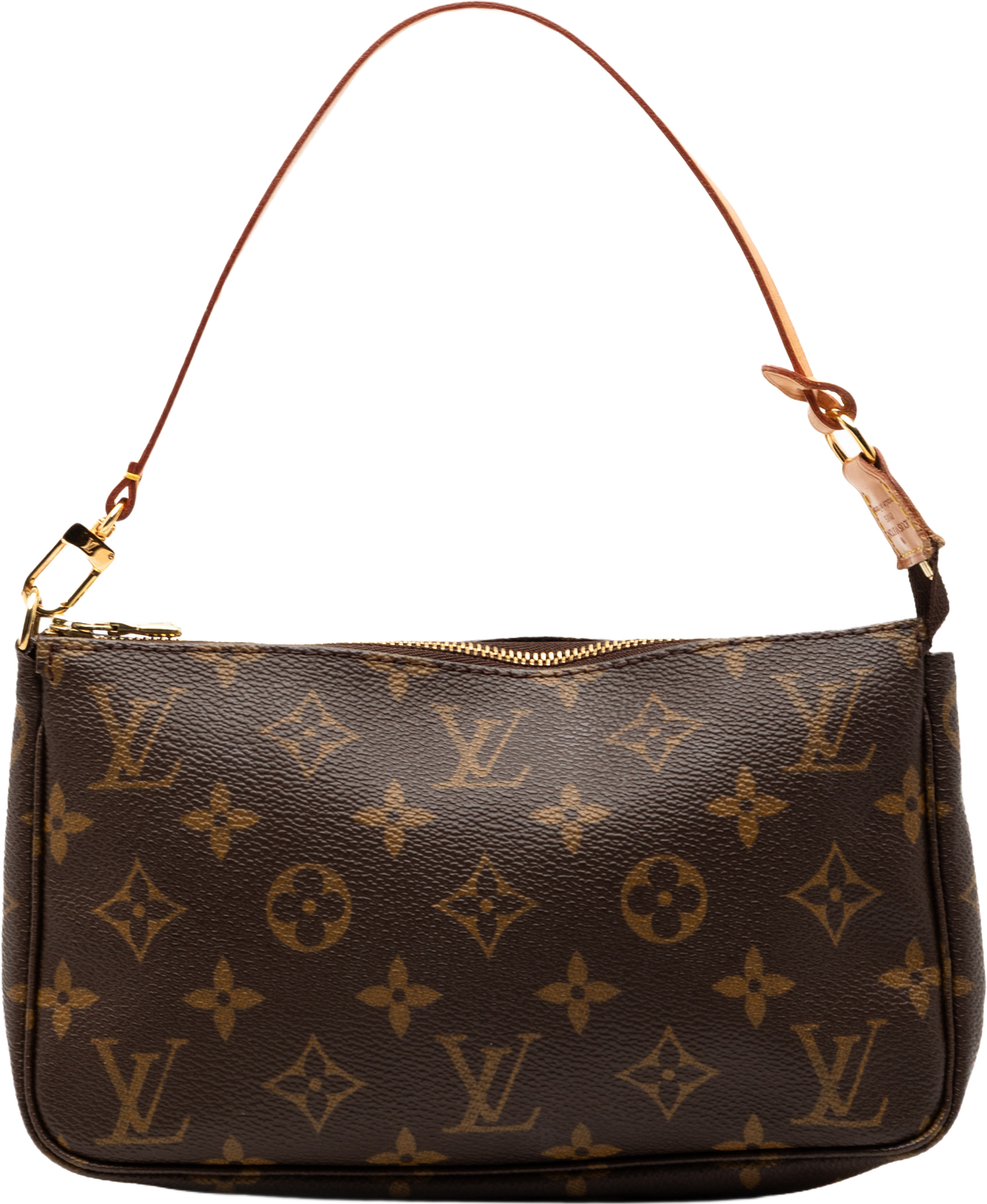 Louis Vuitton Monogram Pochette Accessoires, från Luxclusif, i färgen brown. Klicka för att öppna bilden i stort format