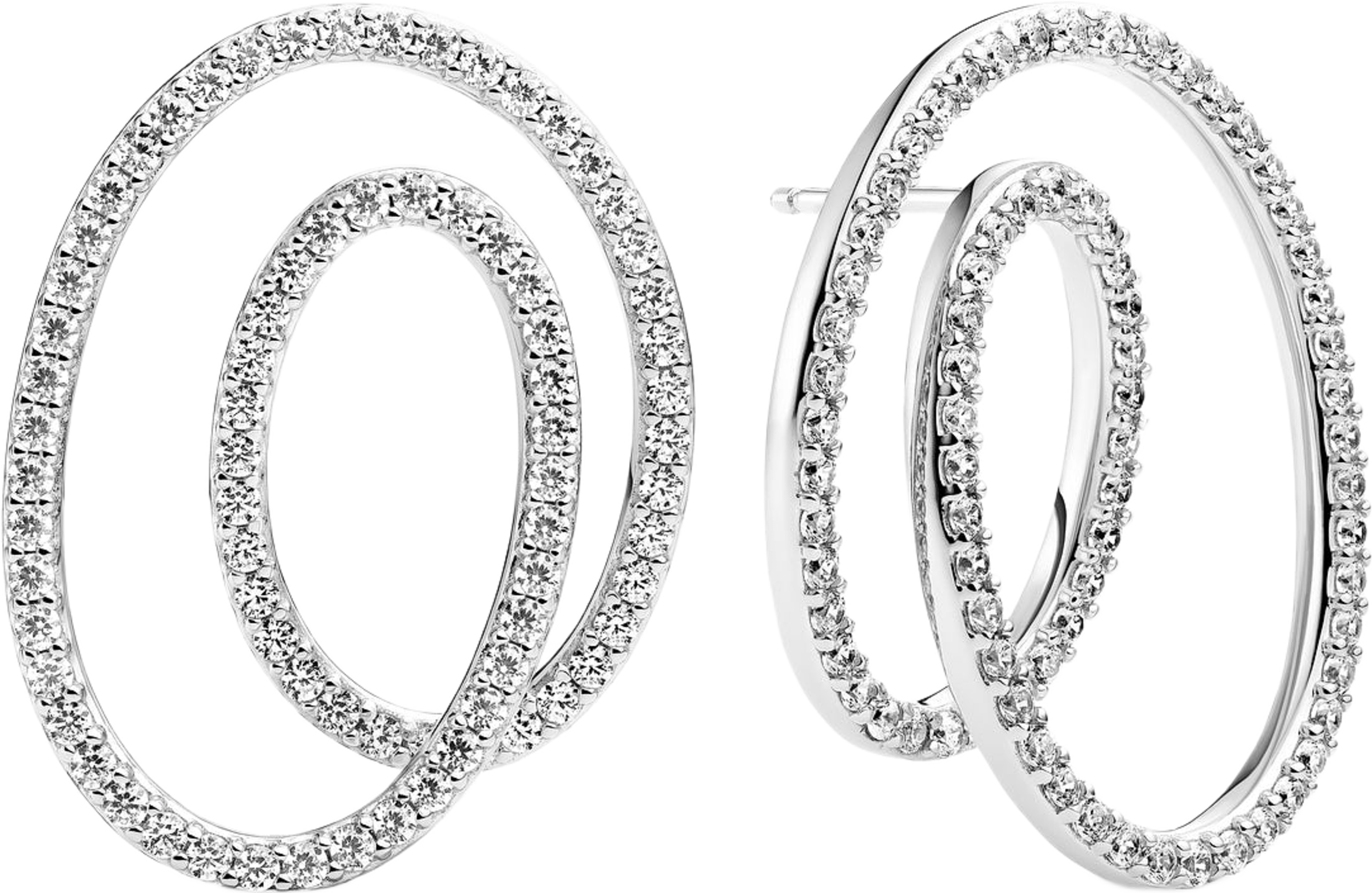 Örhängen Spirale Due, från Sif Jakobs Jewellery, i färgen 18k guldpläterad. Klicka för att öppna bilden i stort format