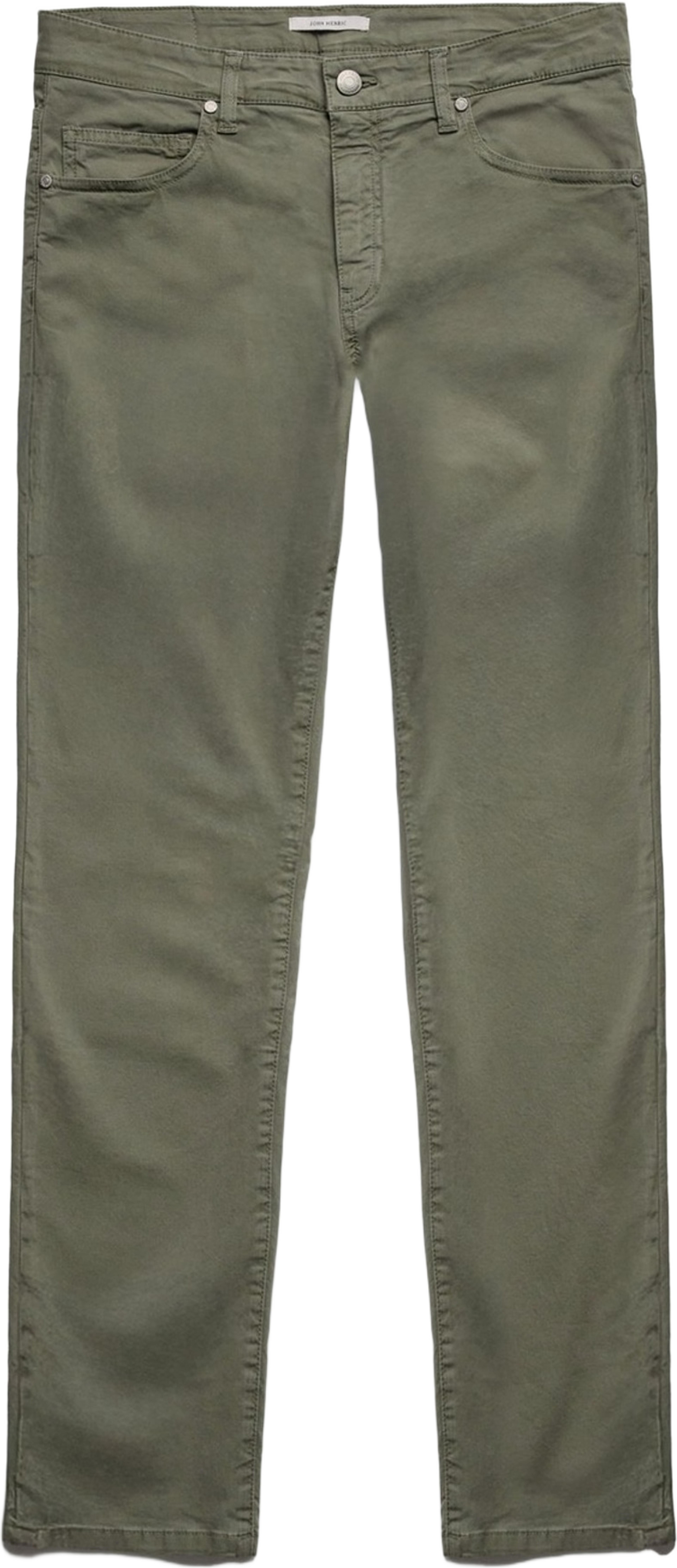 Cotton Solid 5-pocket Trousers (henri), från John Henric, i färgen green. Klicka för att öppna bilden i stort format