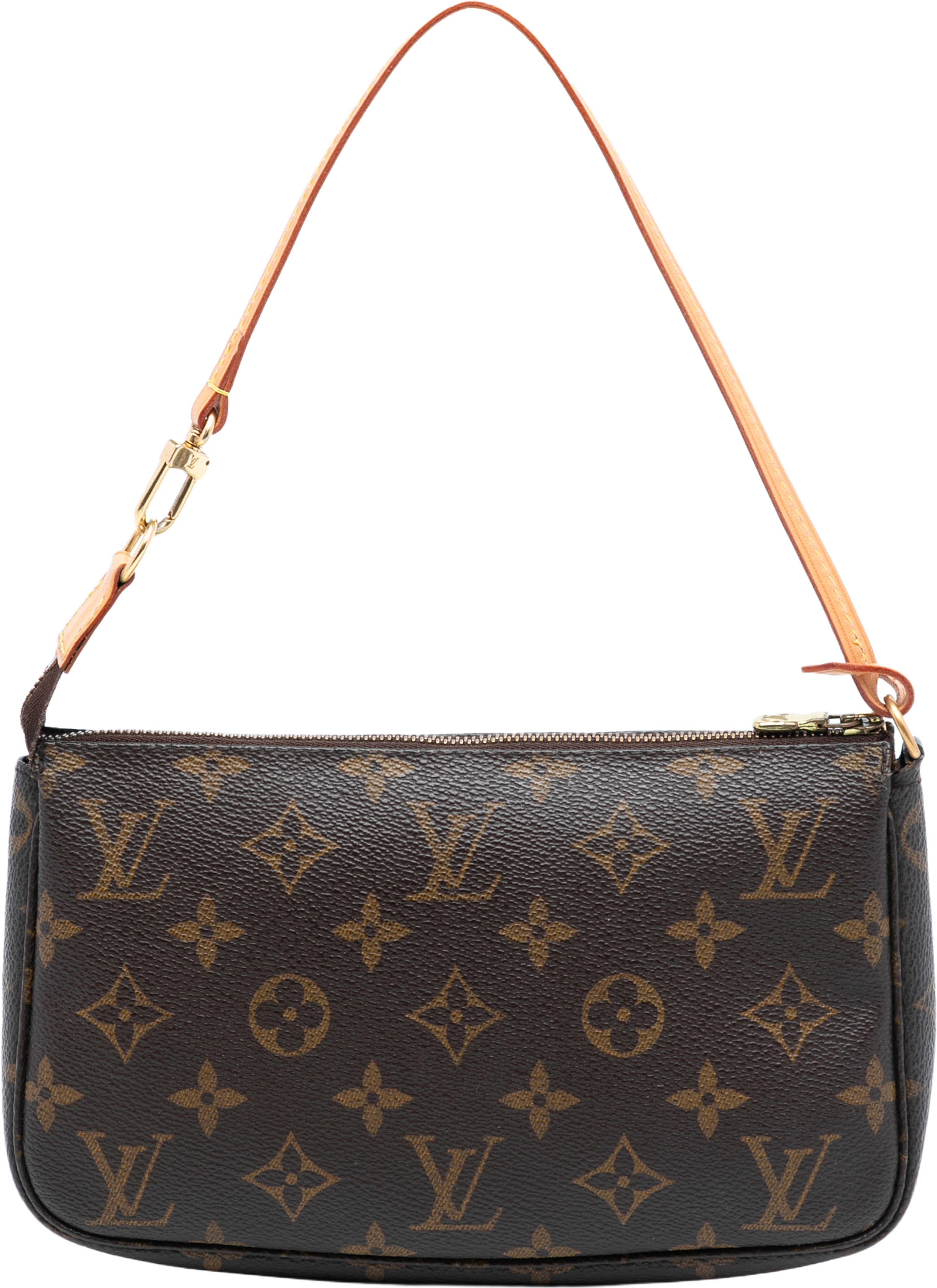 Louis Vuitton Monogram Pochette Accessoires, från Luxclusif, i färgen brown. Klicka för att öppna bilden i stort format
