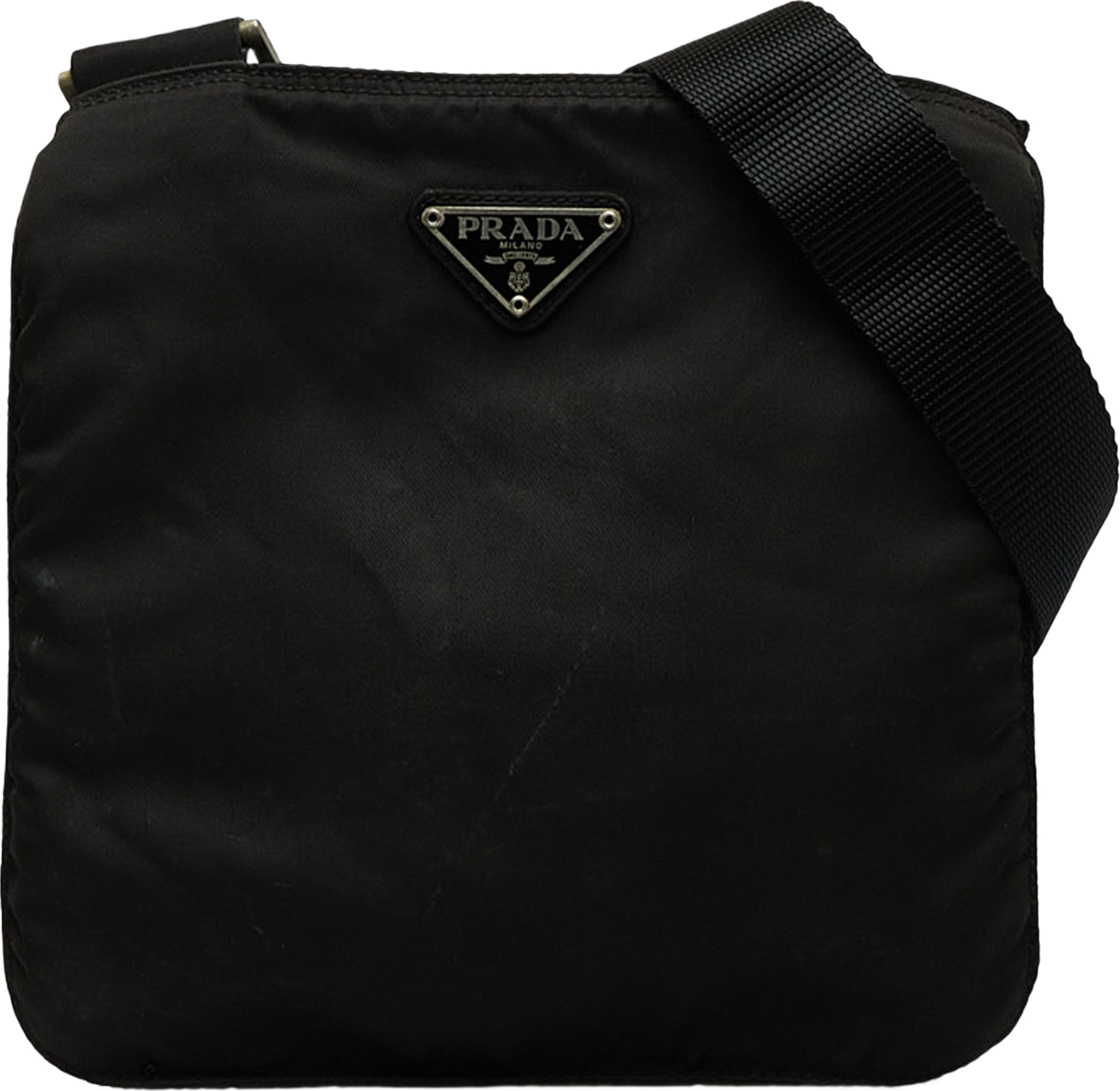 Prada Tessuto Crossbody, från Luxclusif, i färgen black. Klicka för att öppna bilden i stort format