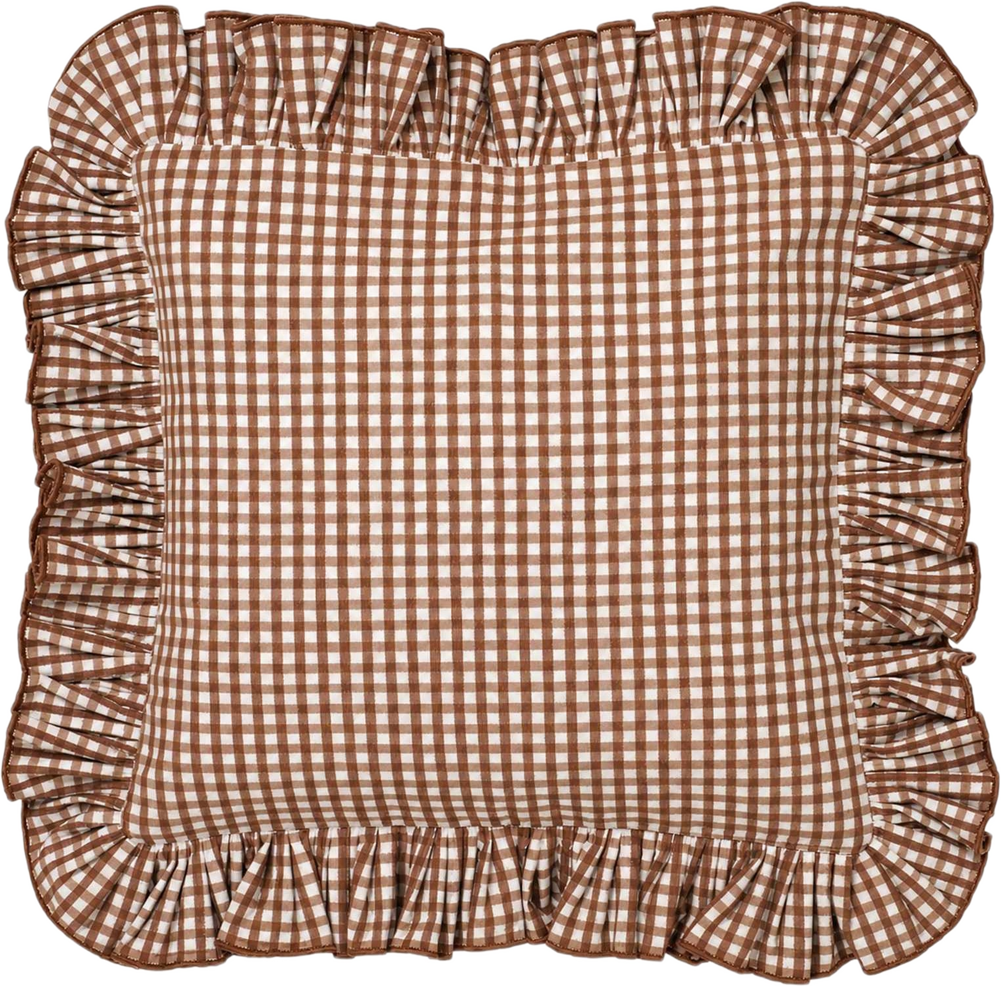 Vichy Kuddfodral - 40x40 Cm, från Pick A Poppy, i färgen brown. Klicka för att öppna bilden i stort format