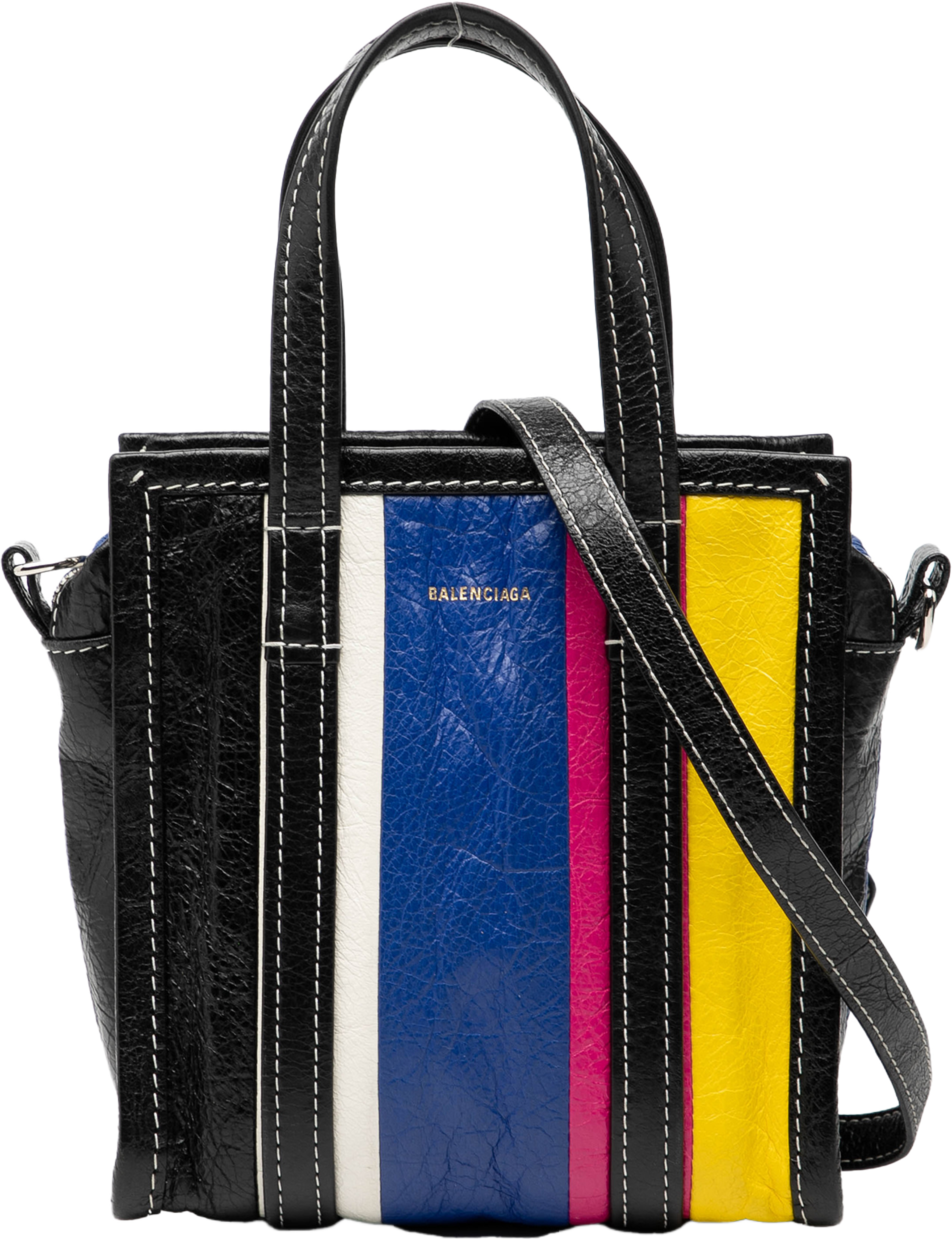 Balenciaga Xxs Lambskin Bazar Shopper Satchel, från Luxclusif, i färgen black. Klicka för att öppna bilden i stort format