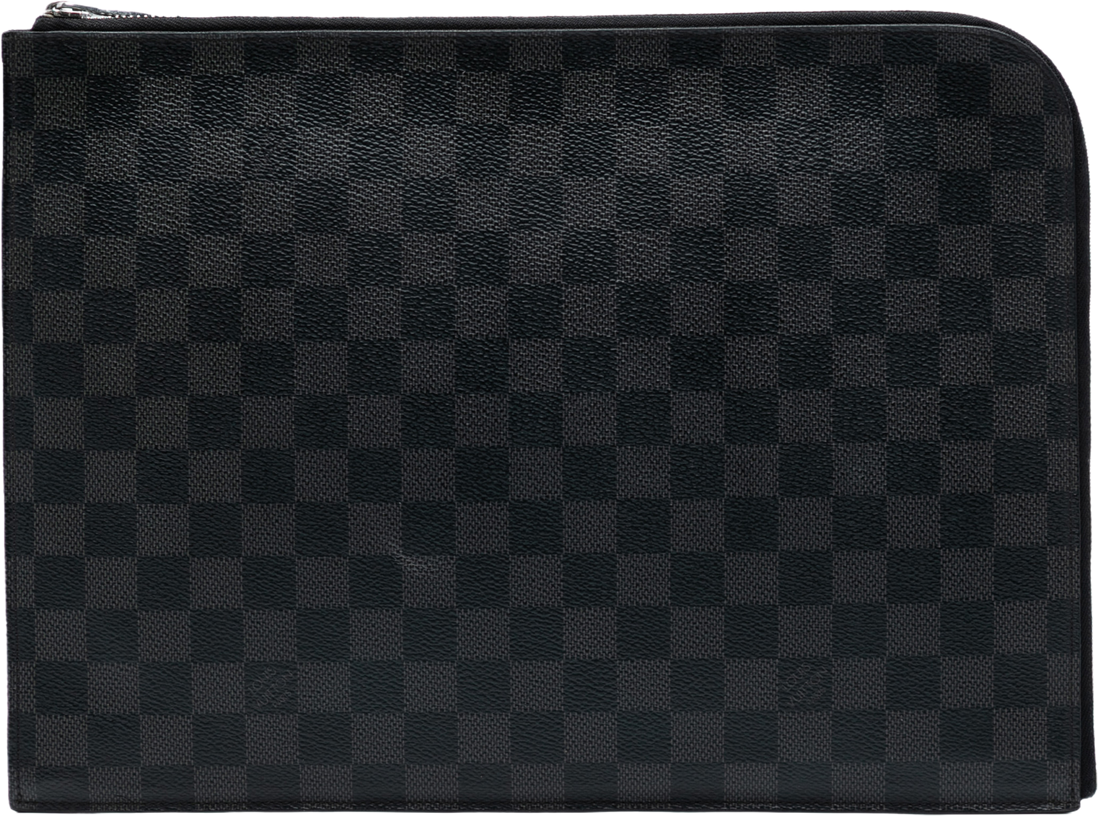 Louis Vuitton Damier Graphite Pochette Jour Gm, från Luxclusif, i färgen black. Klicka för att öppna bilden i stort format
