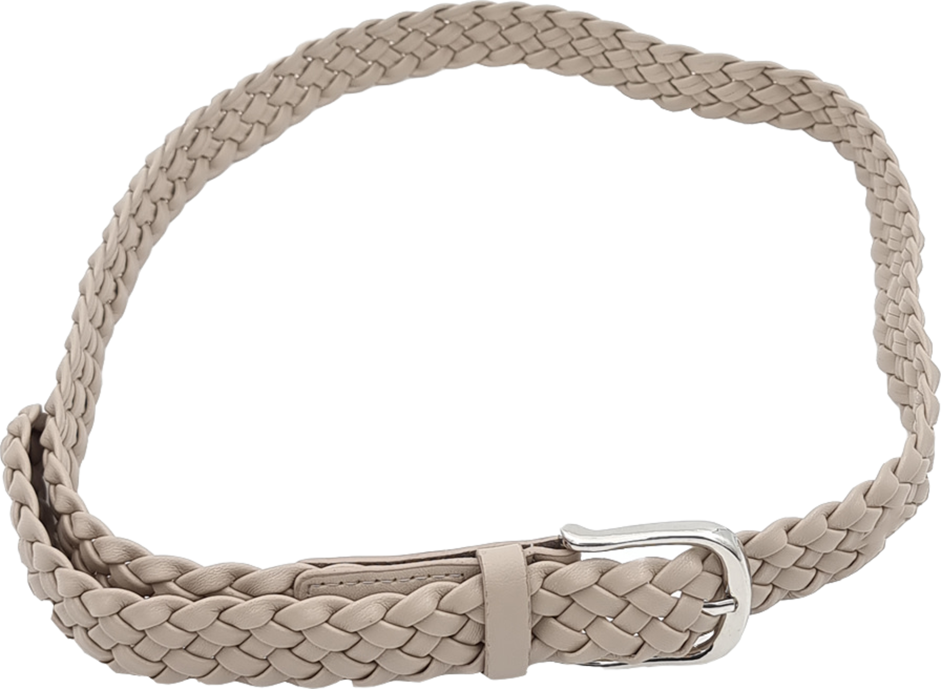 Flätat Bälte I Imitationsläder, 3 Cm