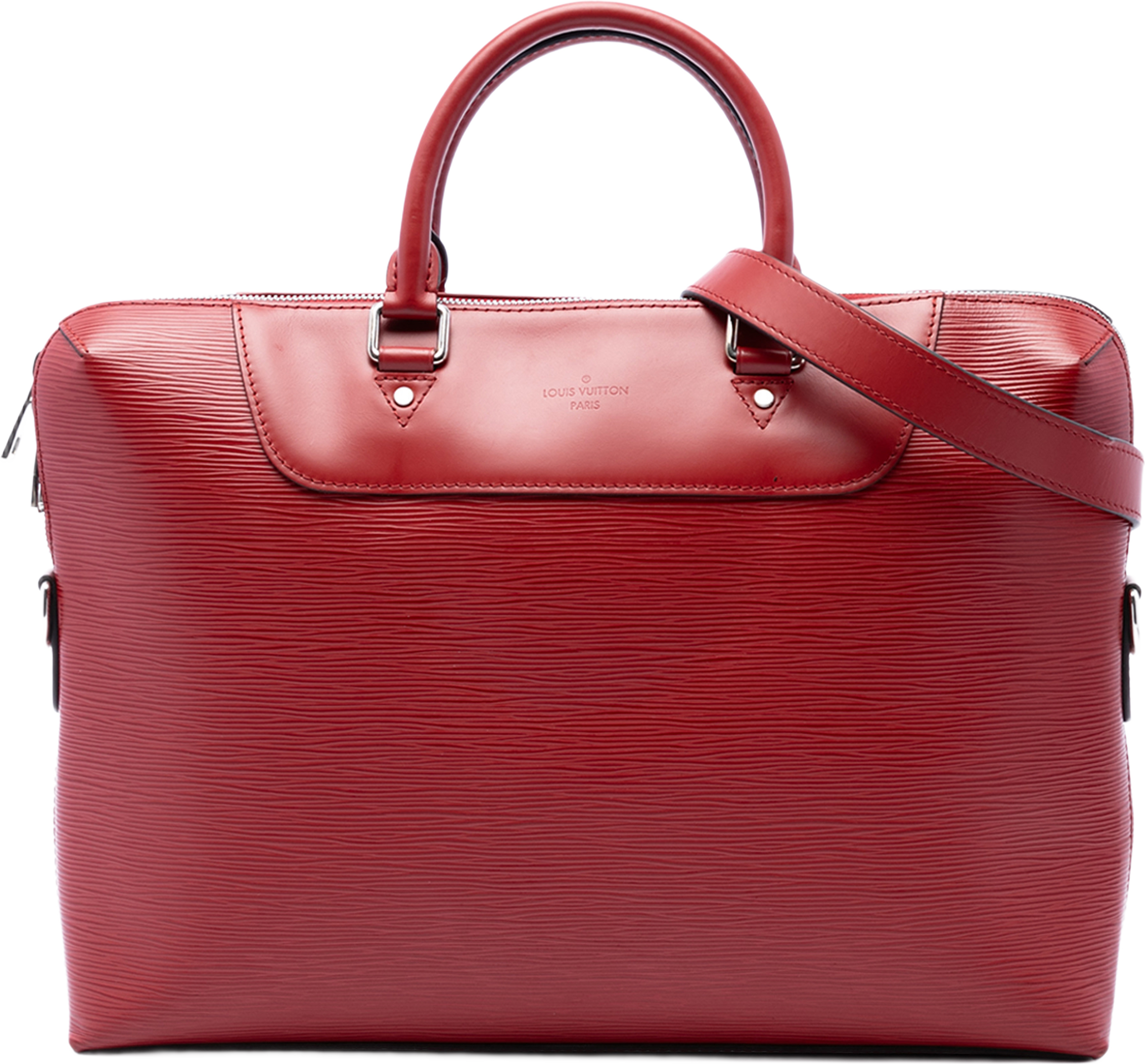 Louis Vuitton Epi Porte Documents Jour, från Luxclusif, i färgen röd. Klicka för att öppna bilden i stort format