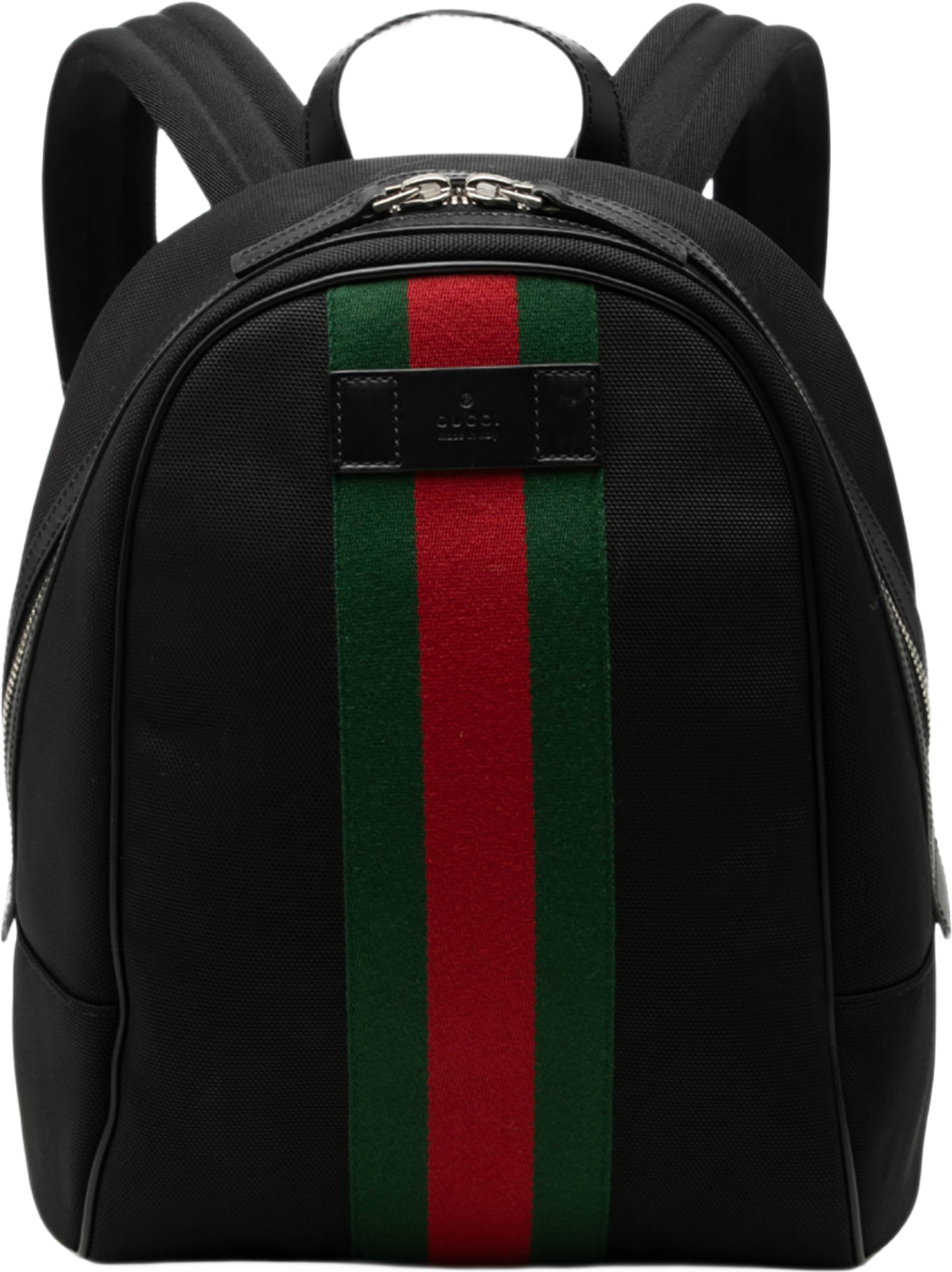 Gucci Techno Canvas Web Backpack, från Luxclusif, i färgen svart. Klicka för att öppna bilden i stort format
