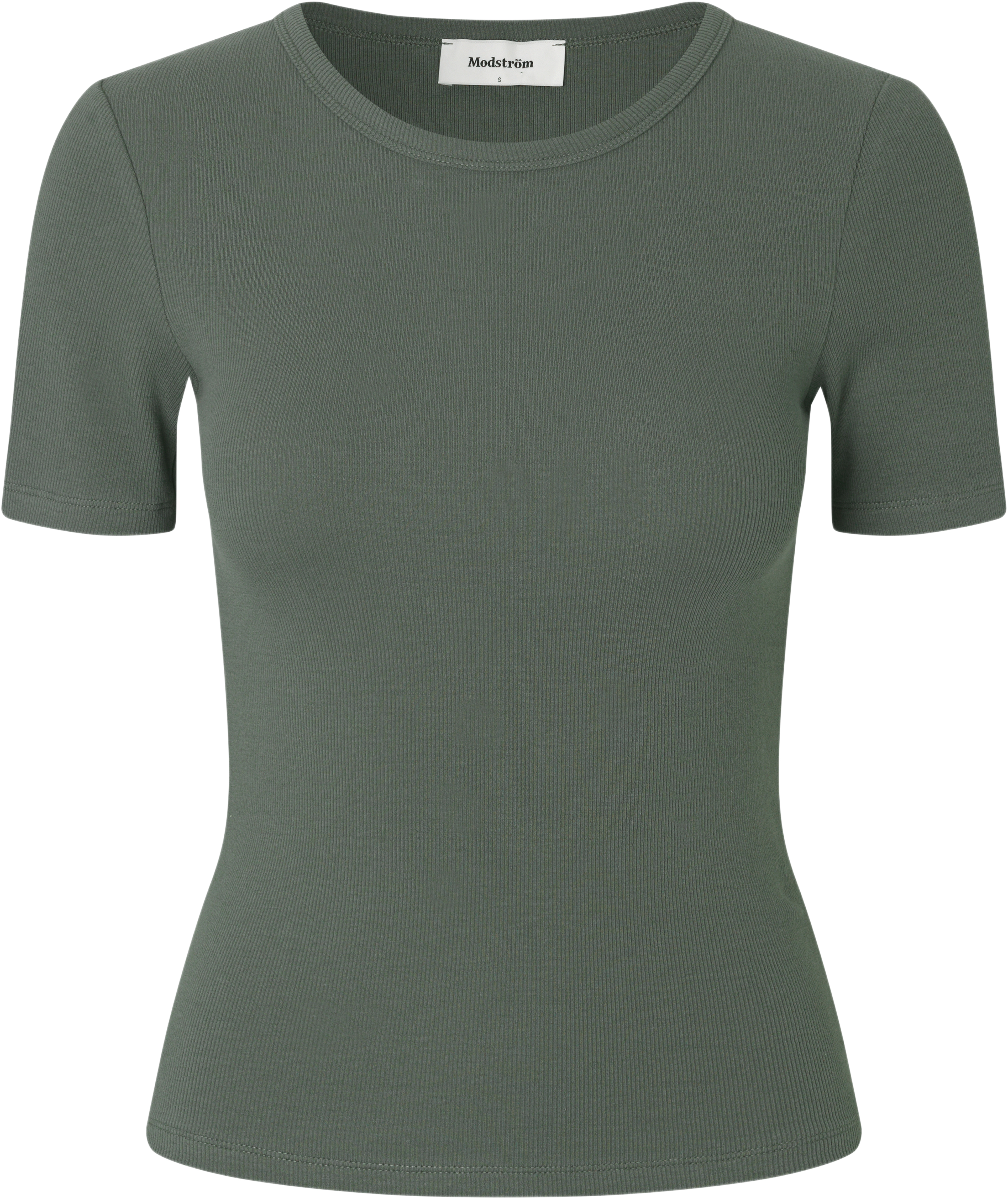 Igormd Short T-shirt, från Modström, i färgen beluga. Klicka för att öppna bilden i stort format