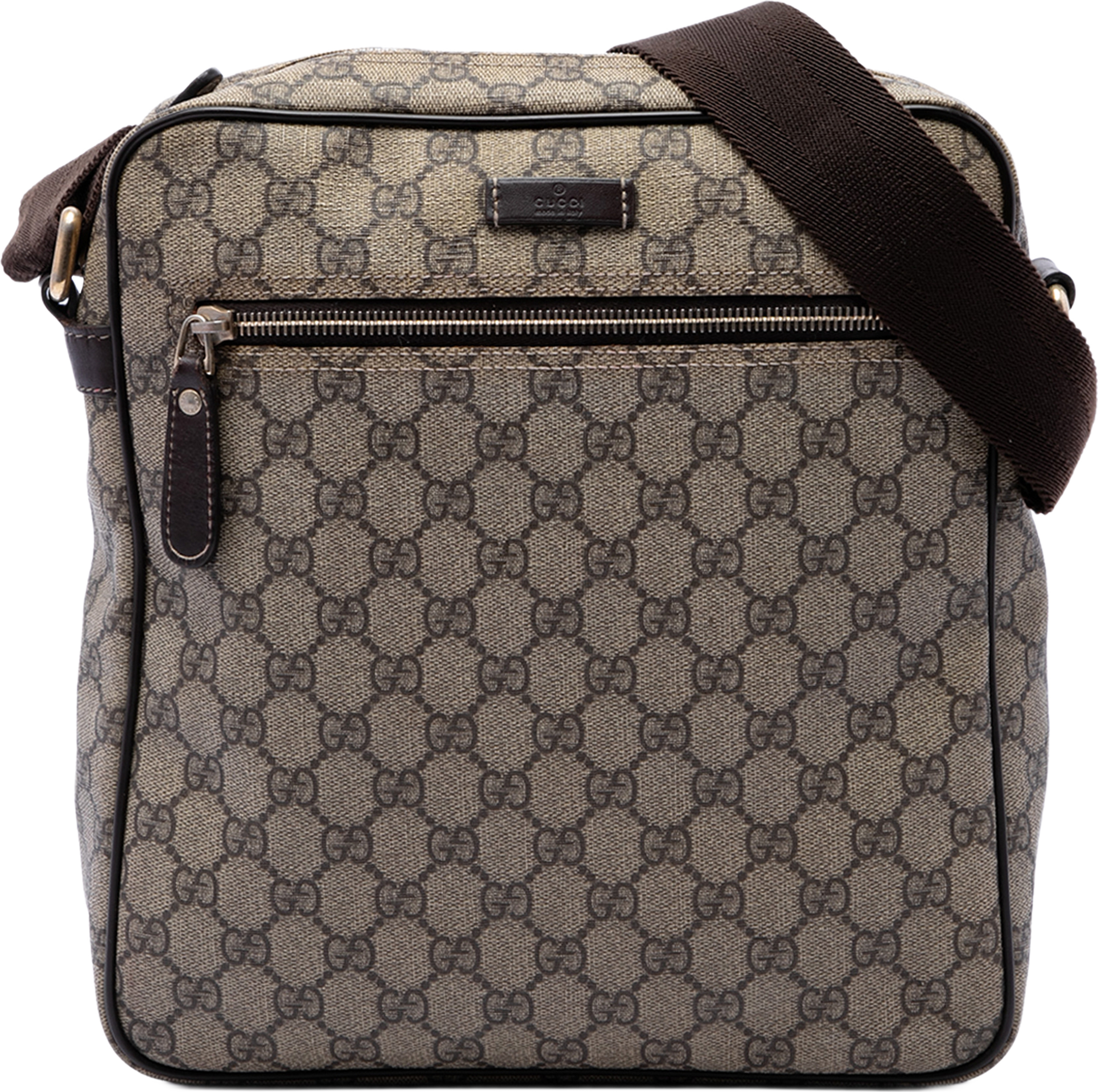 Gucci Gg Supreme Crossbody, från Luxclusif, i färgen beige. Klicka för att öppna bilden i stort format