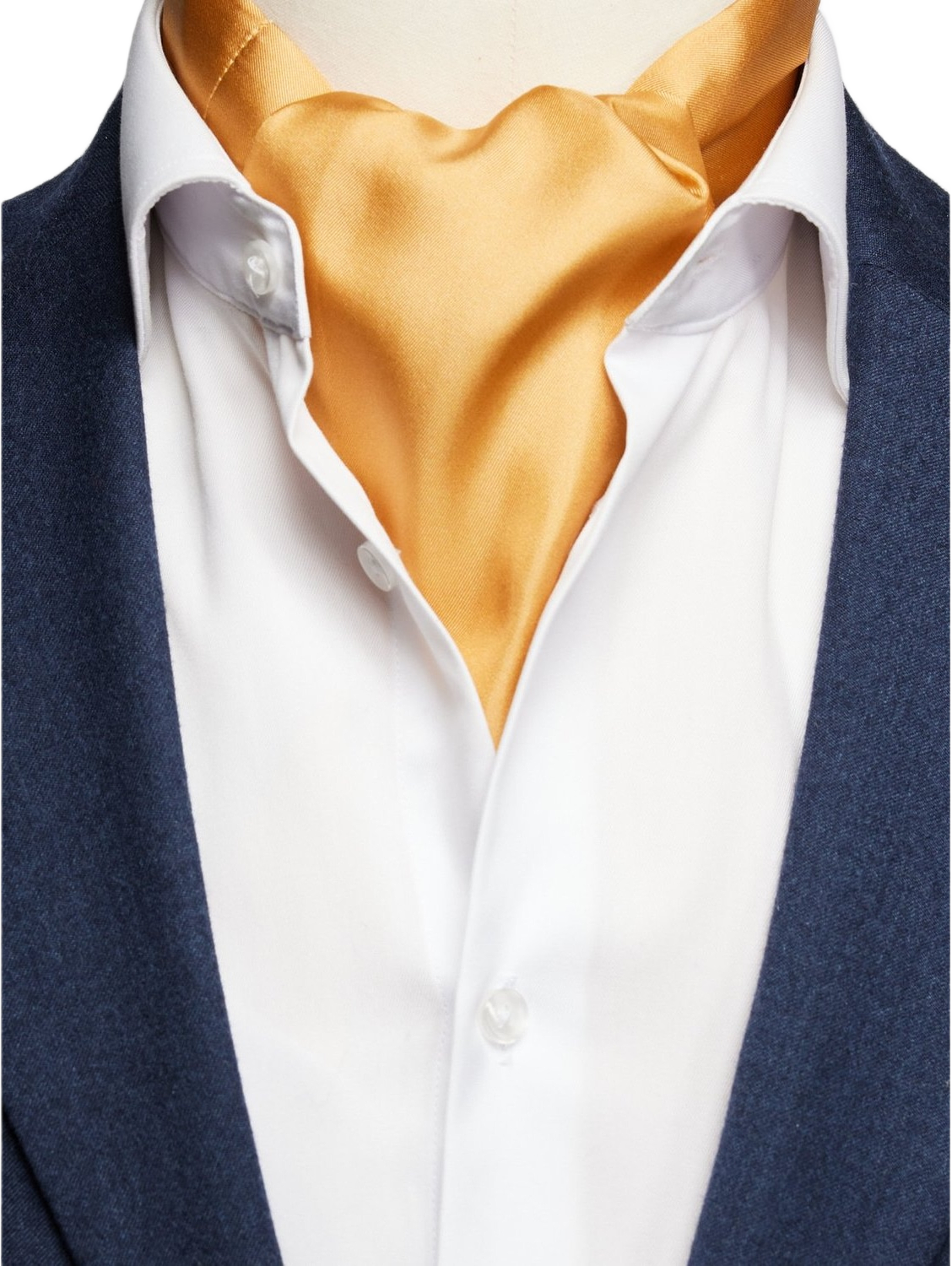 Silk Single Pointed Ascot Plain