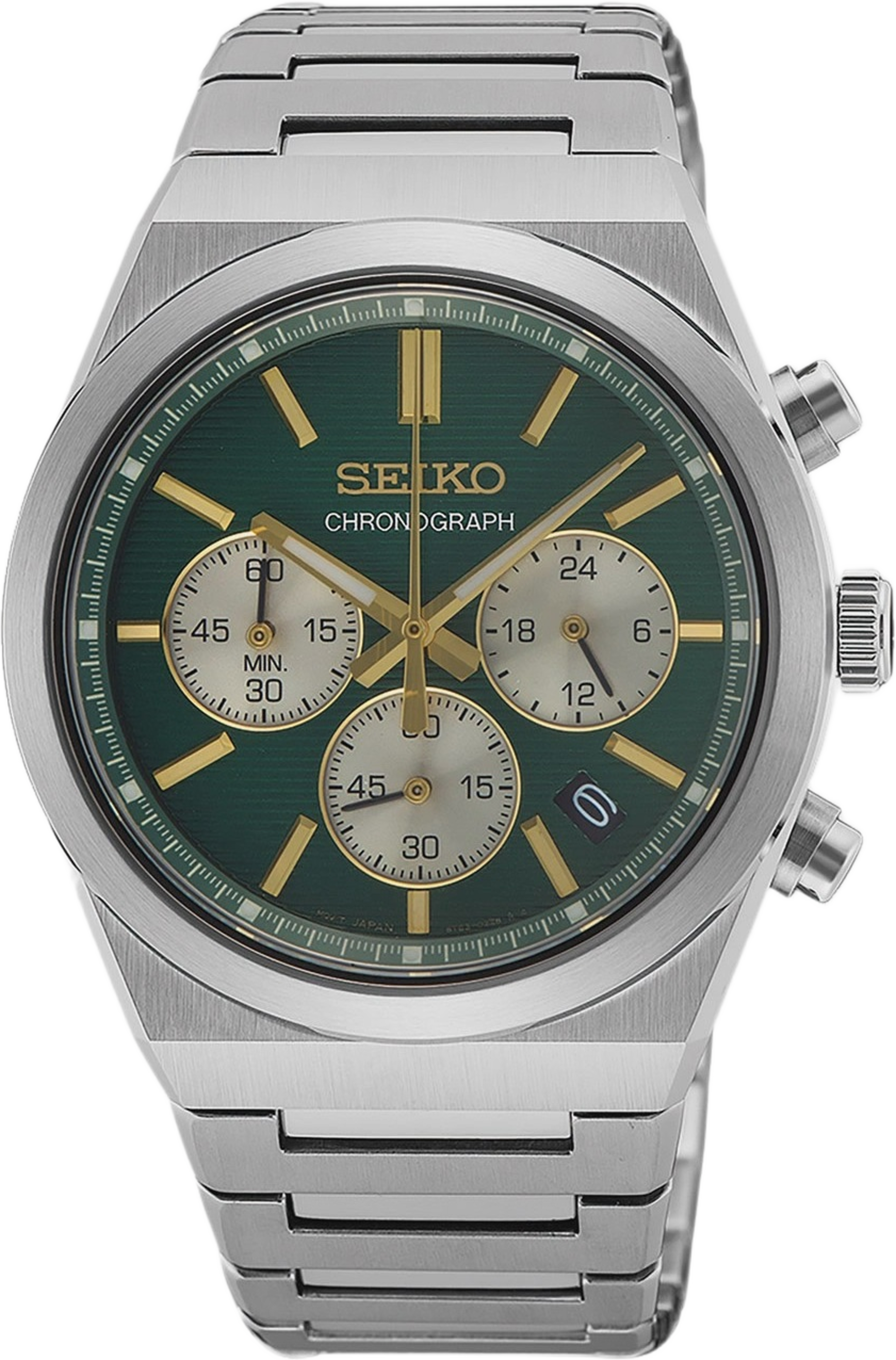 Seiko Classic Svart/stål, Stållänk - Ssb461p1, från Seiko, i färgen 1. Klicka för att öppna bilden i stort format