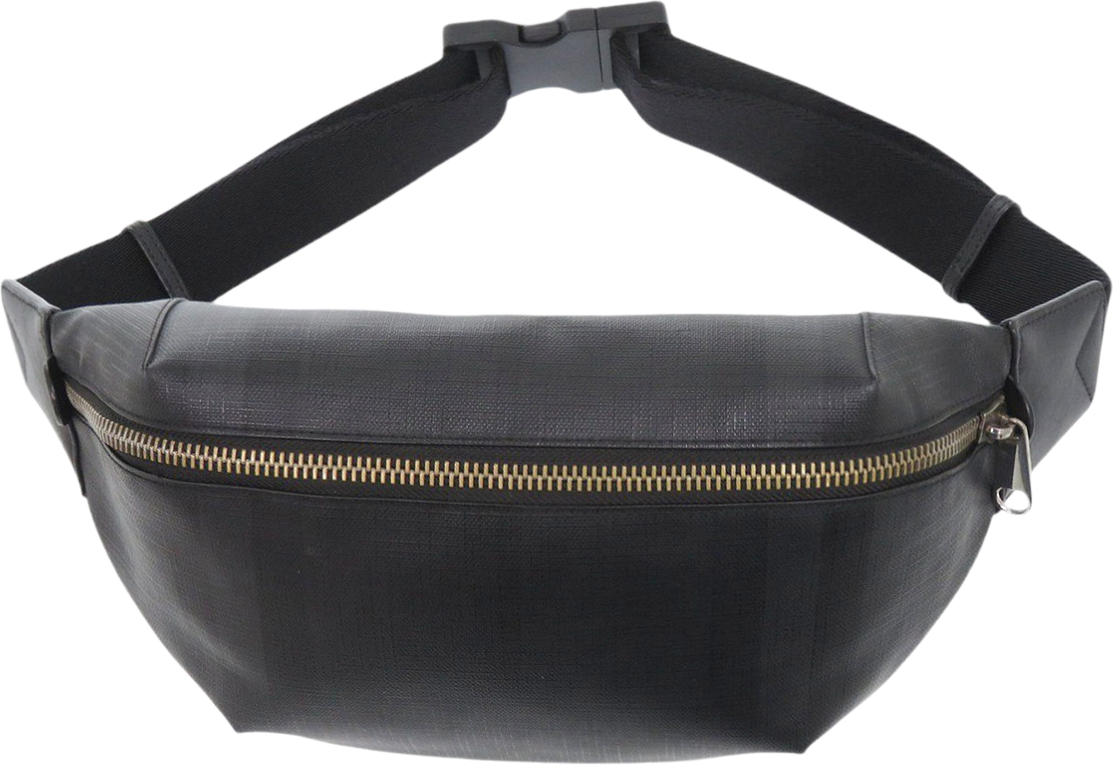 Burberry London Check Coated Canvas Sonny Belt Bag, från Luxclusif, i färgen black. Klicka för att öppna bilden i stort format