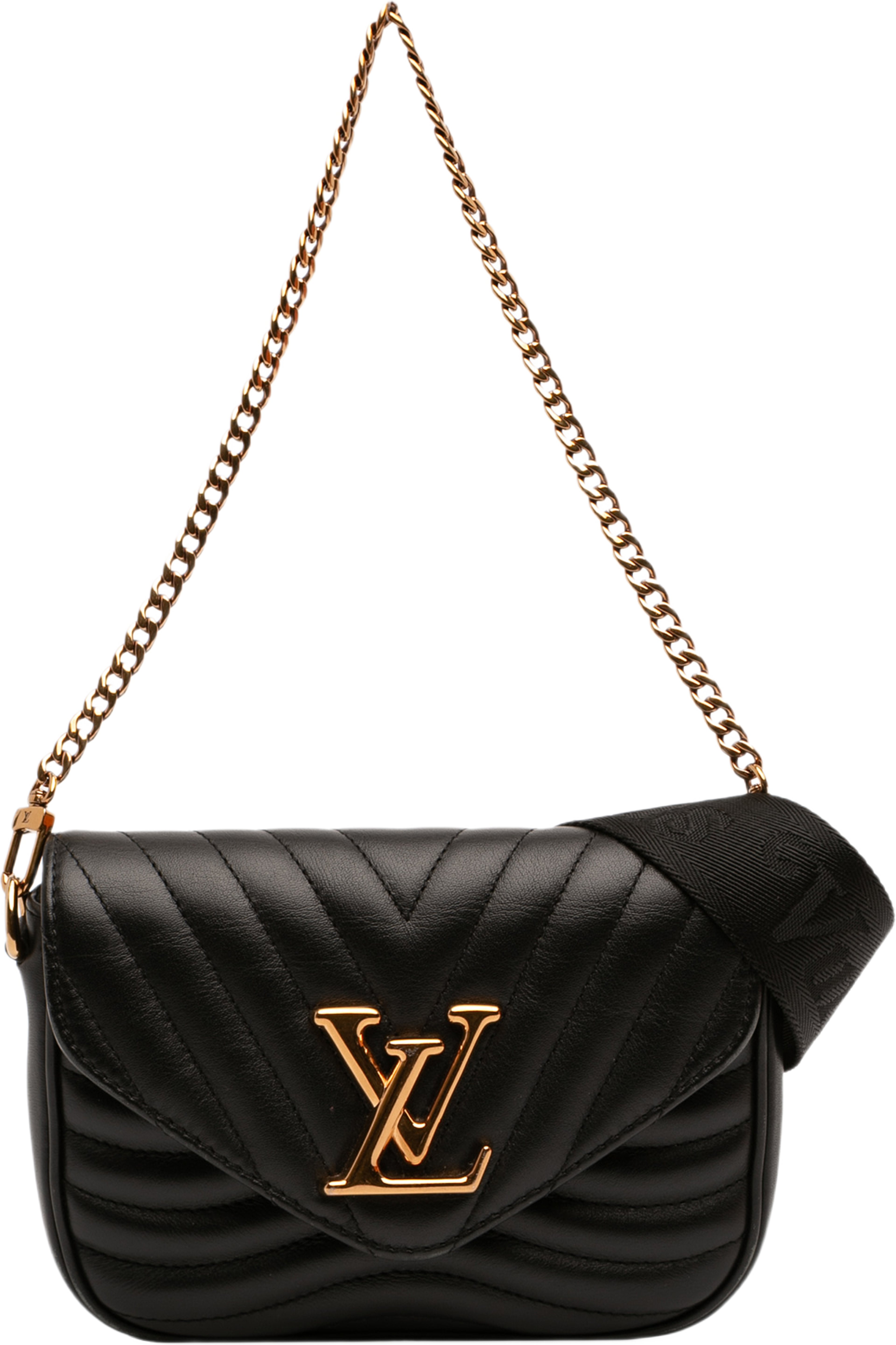 Louis Vuitton New Wave Multi Pochette, från Luxclusif, i färgen black. Klicka för att öppna bilden i stort format