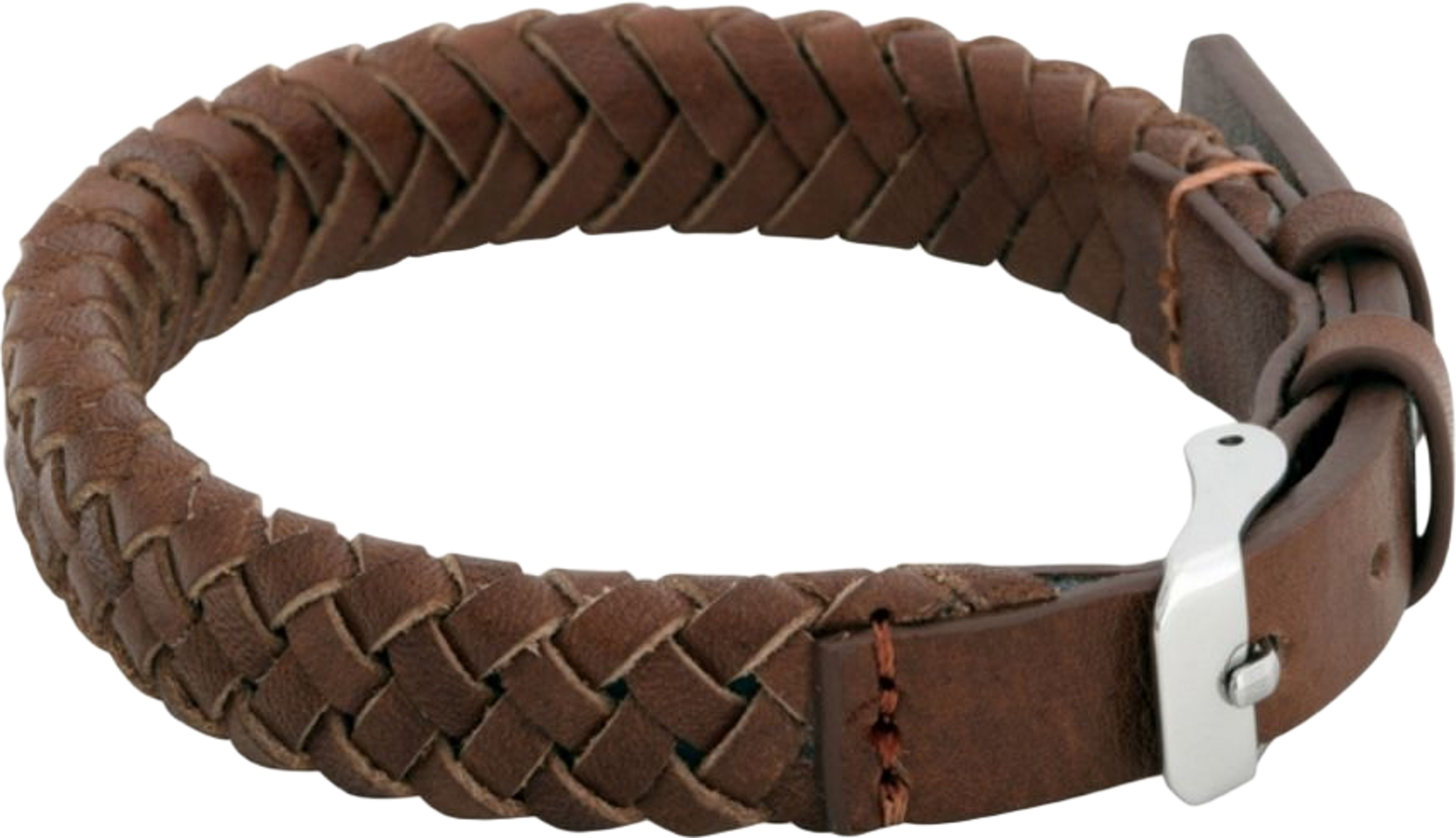 Link Leather Bracelet Black